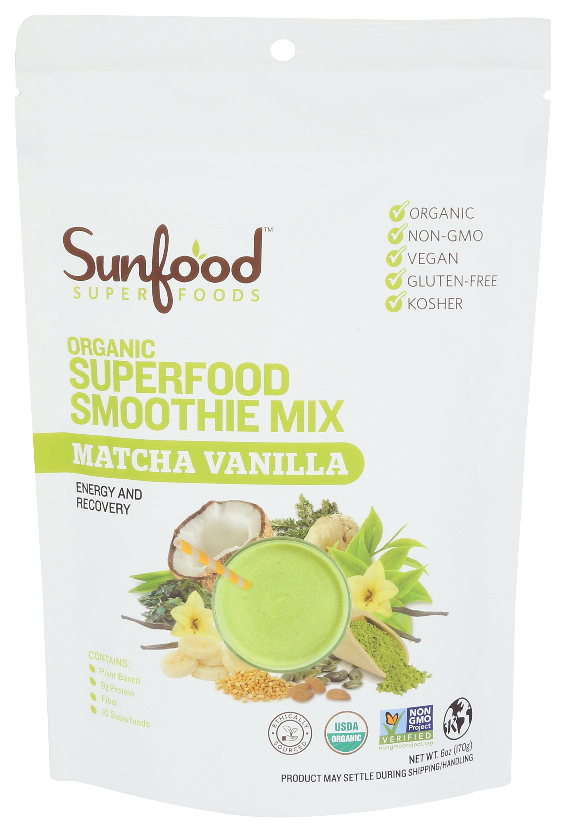 SUNFOOD SUPERFOODS SUPERFOOD MIX MTCHA VNLA