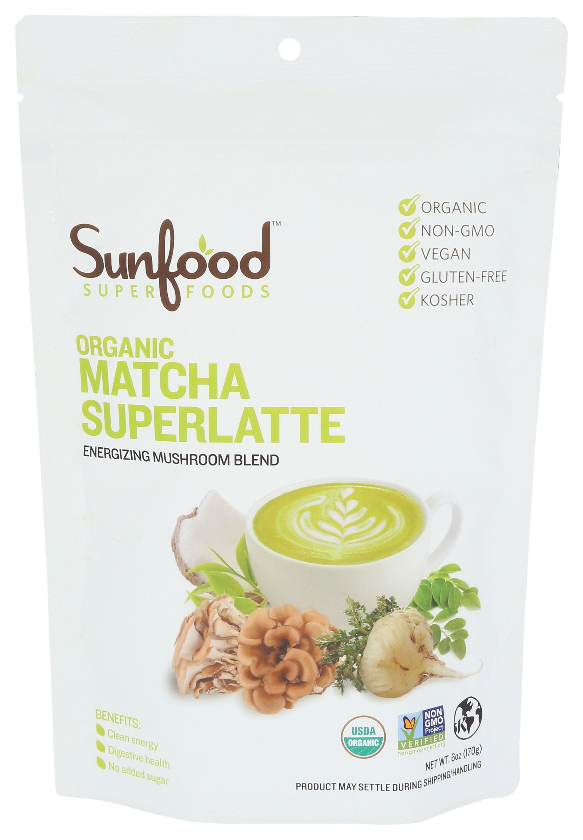 SUNFOOD SUPERFOODS MATCHA SUPERLATTE ORGANC