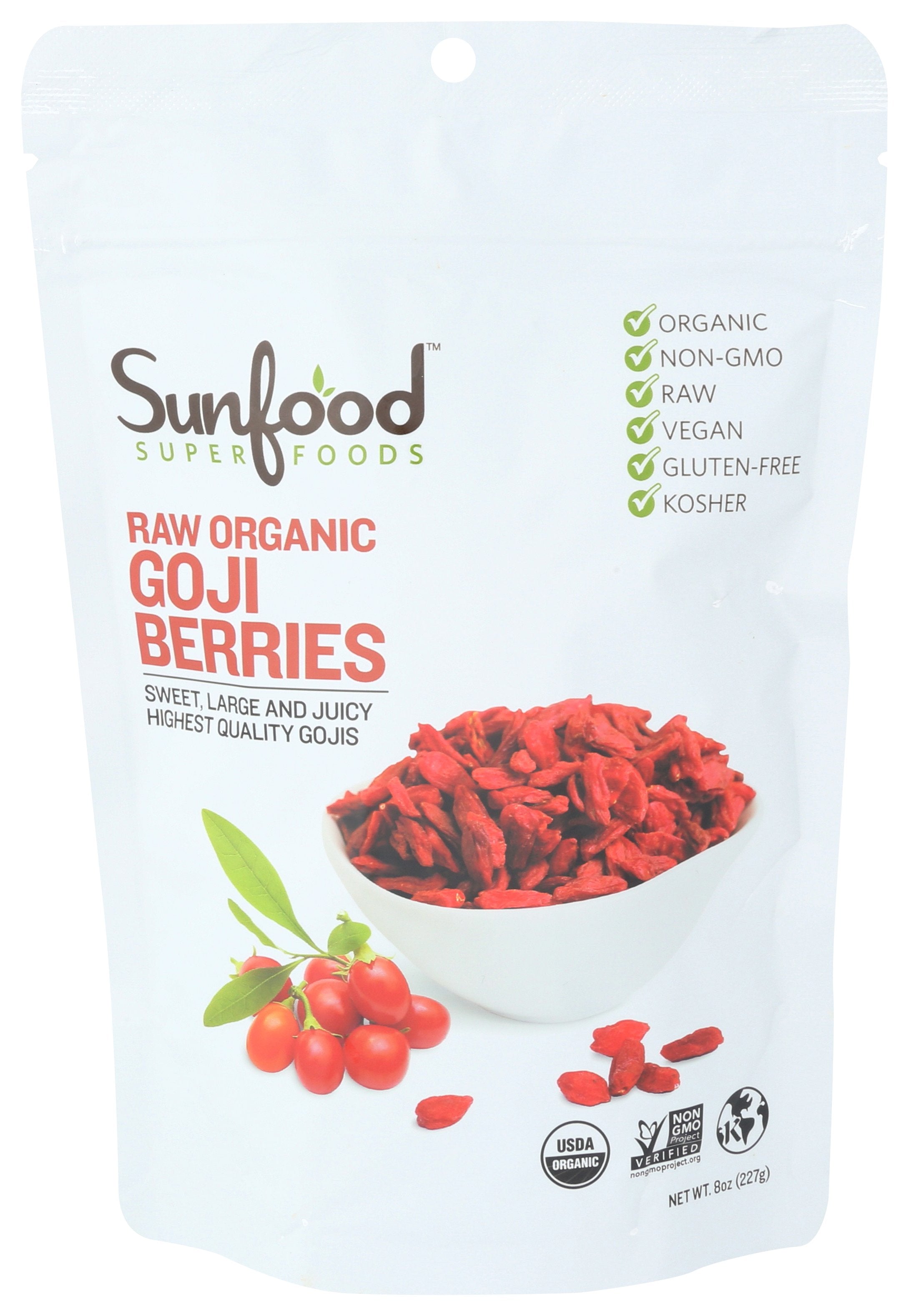 SUNFOOD SUPERFOODS BERRIES GOJI ORGANIC