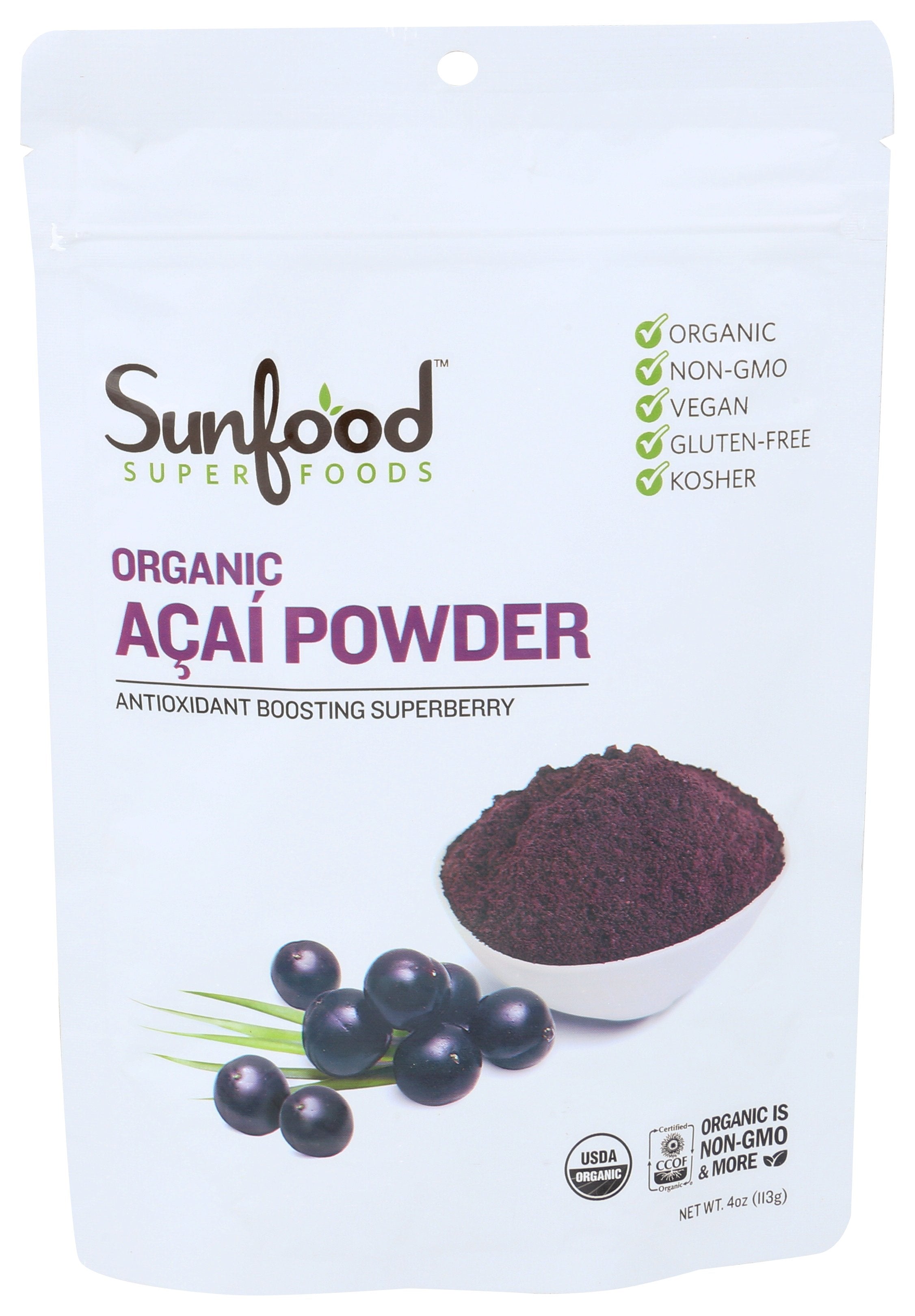 SUNFOOD SUPERFOODS ACAI POWDER ORGANIC