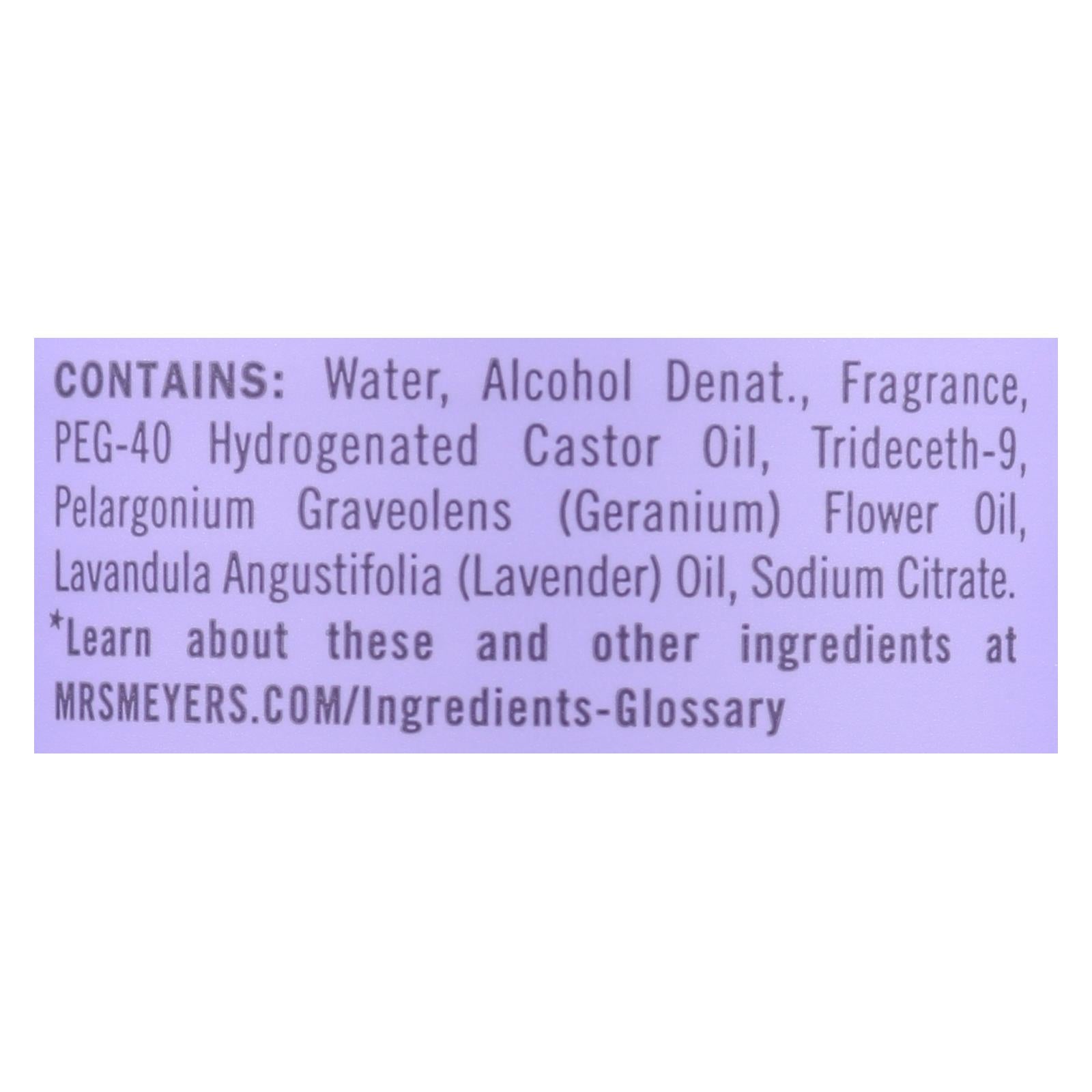 Mrs.meyers Clean Day - Room Freshener Lilac - Case of 6 - 8 OZ