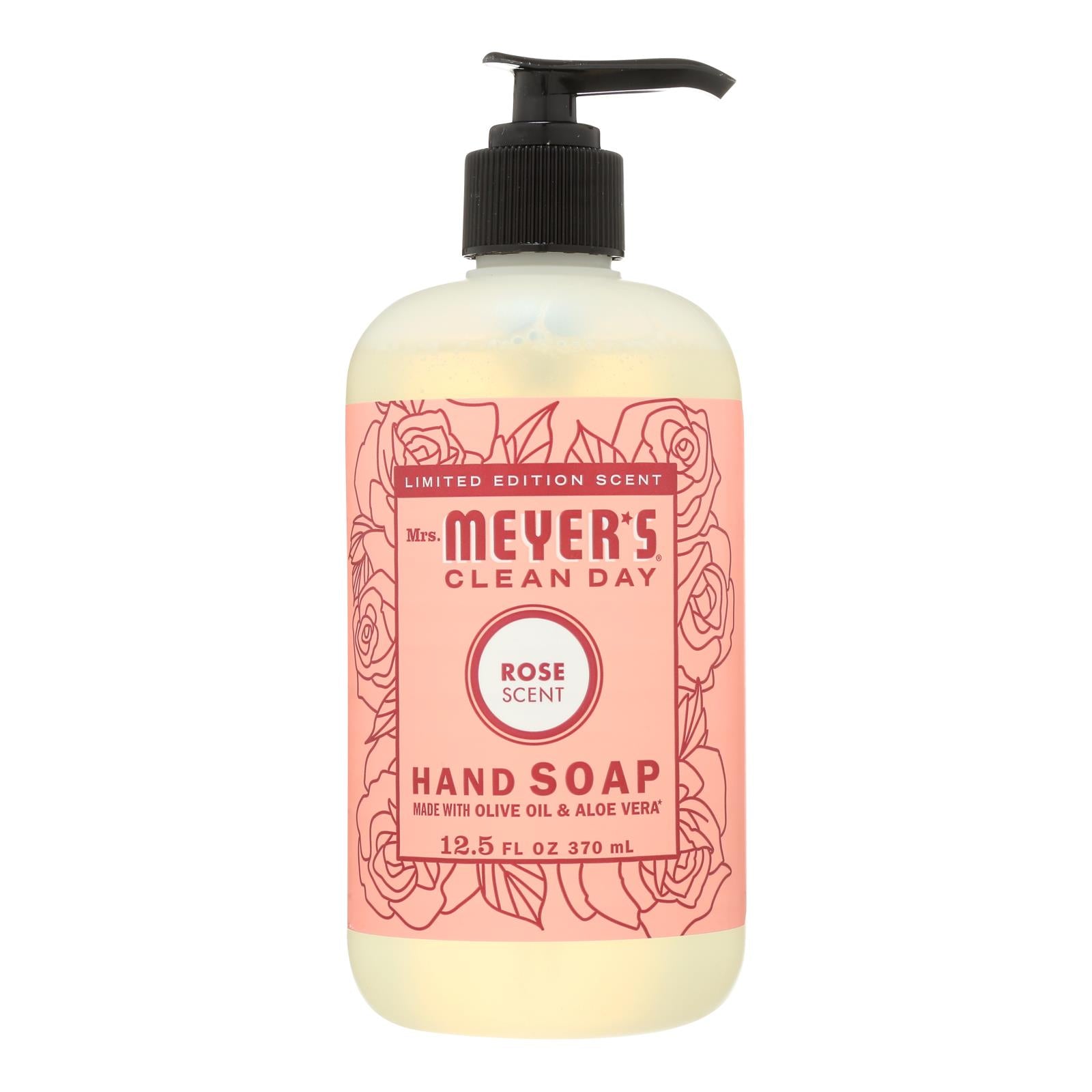 Mrs. Meyer's Clean Day - Hand Soap Liquid Rose - Case of 6-12.5 FZ