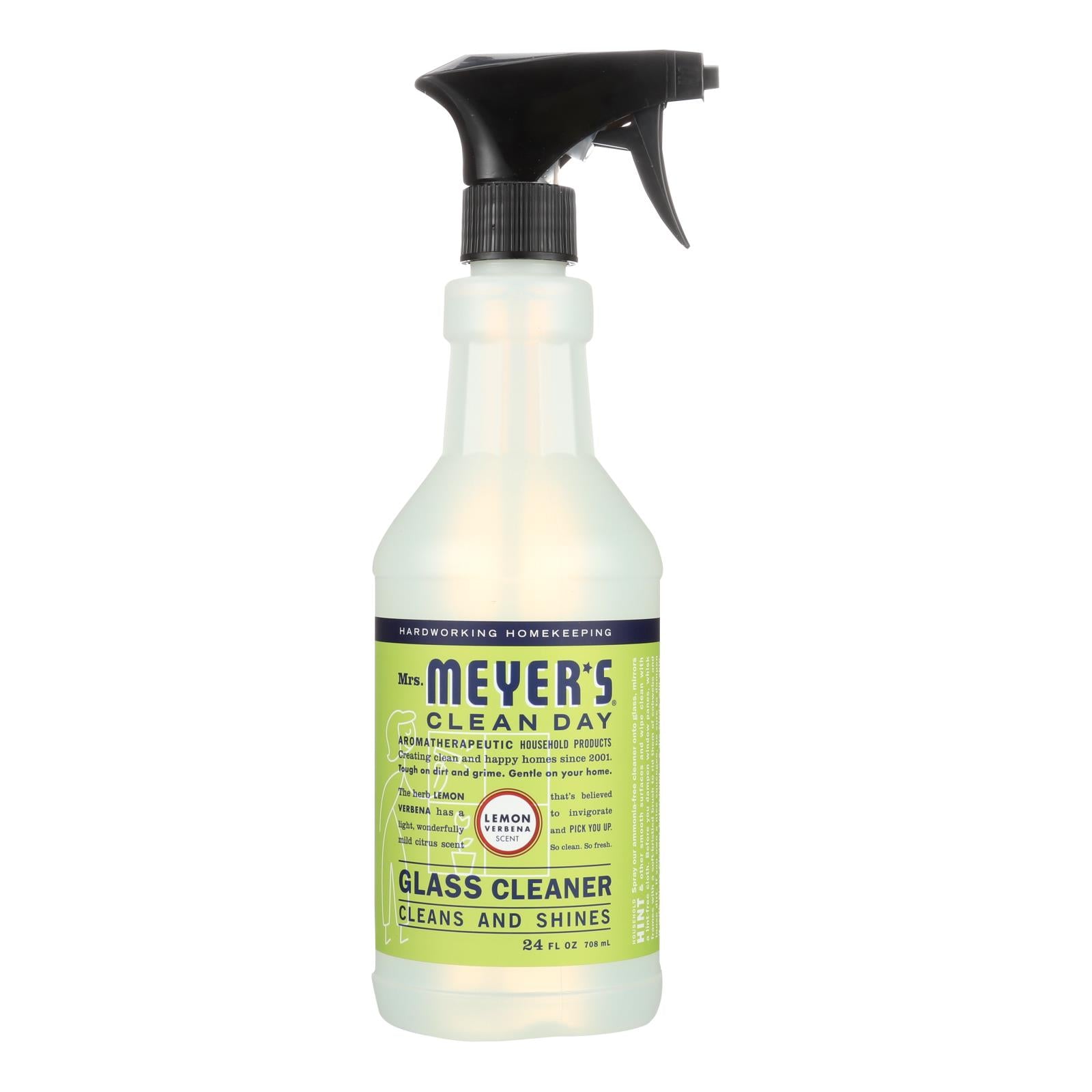 Mrs. Meyer's Clean Day - Glass Cleaner - Lemon Verbena - Case of 6 - 24 oz