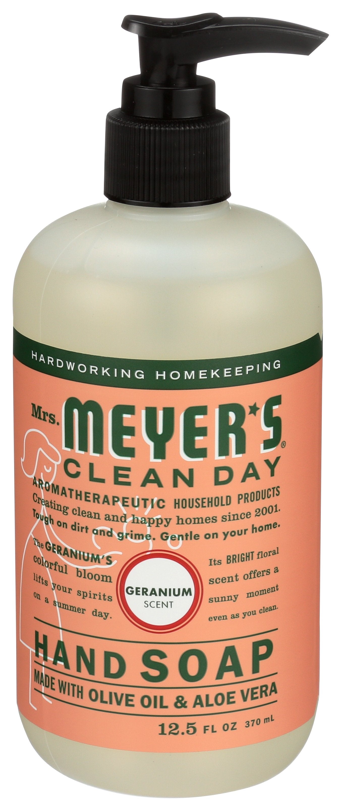 MRS MEYERS CLEAN DAY SOAP HAND LIQ GERANIUM - Case of 3