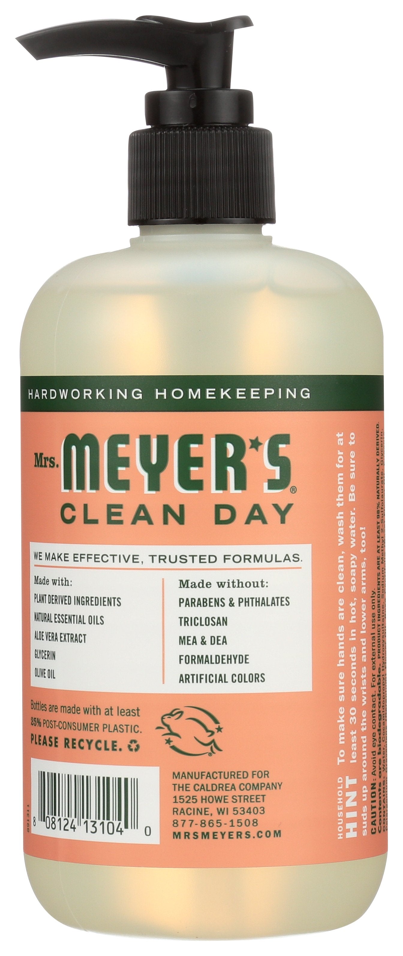 MRS MEYERS CLEAN DAY SOAP HAND LIQ GERANIUM - Case of 3