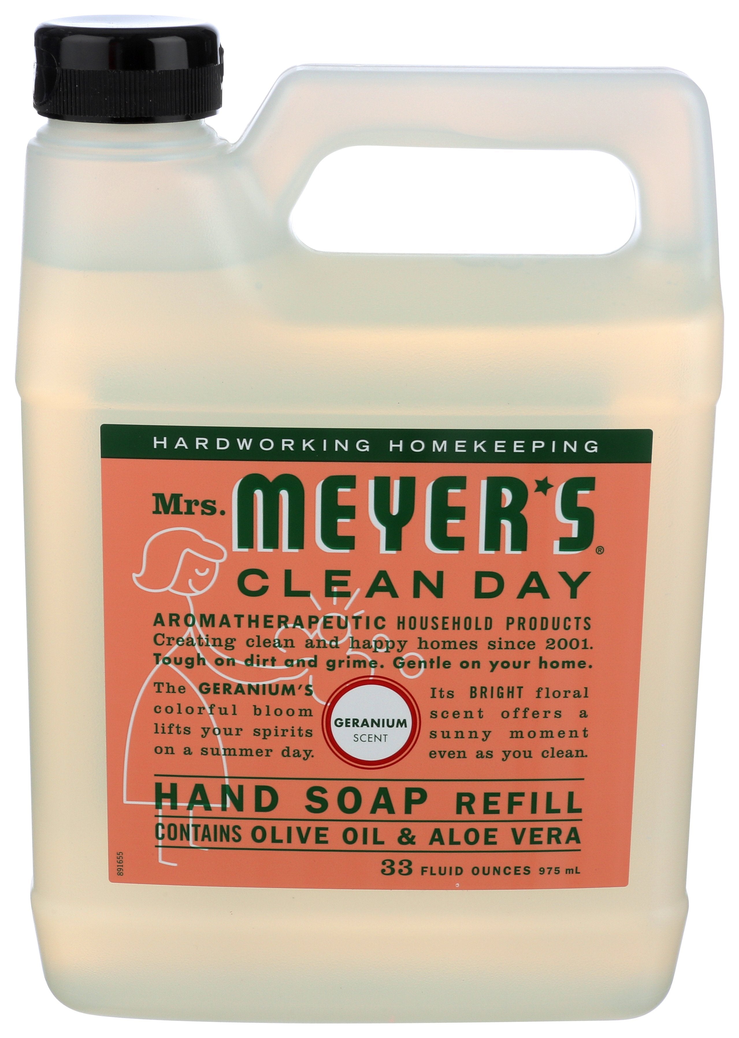 MRS MEYERS CLEAN DAY SOAP REFIL LIQ GERANIUM - Case of 3