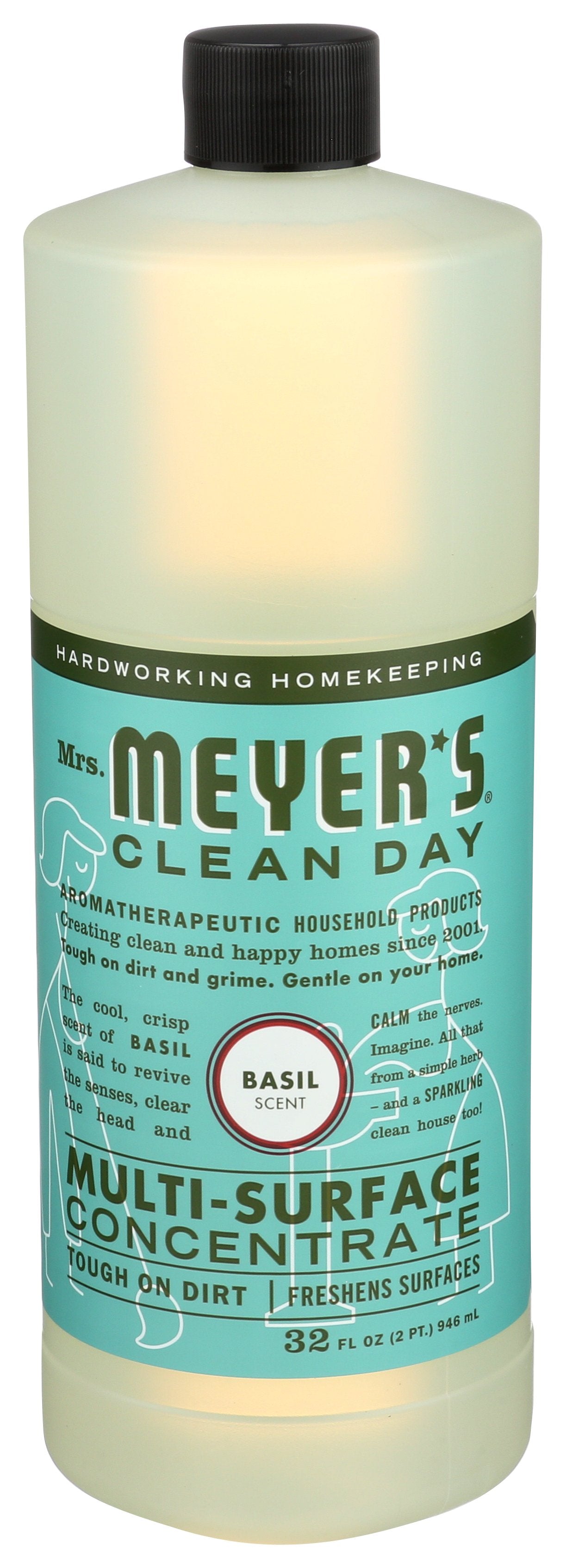 MRS MEYERS CLEAN DAY MULTI CLNR CONC BASIL - Case of 6