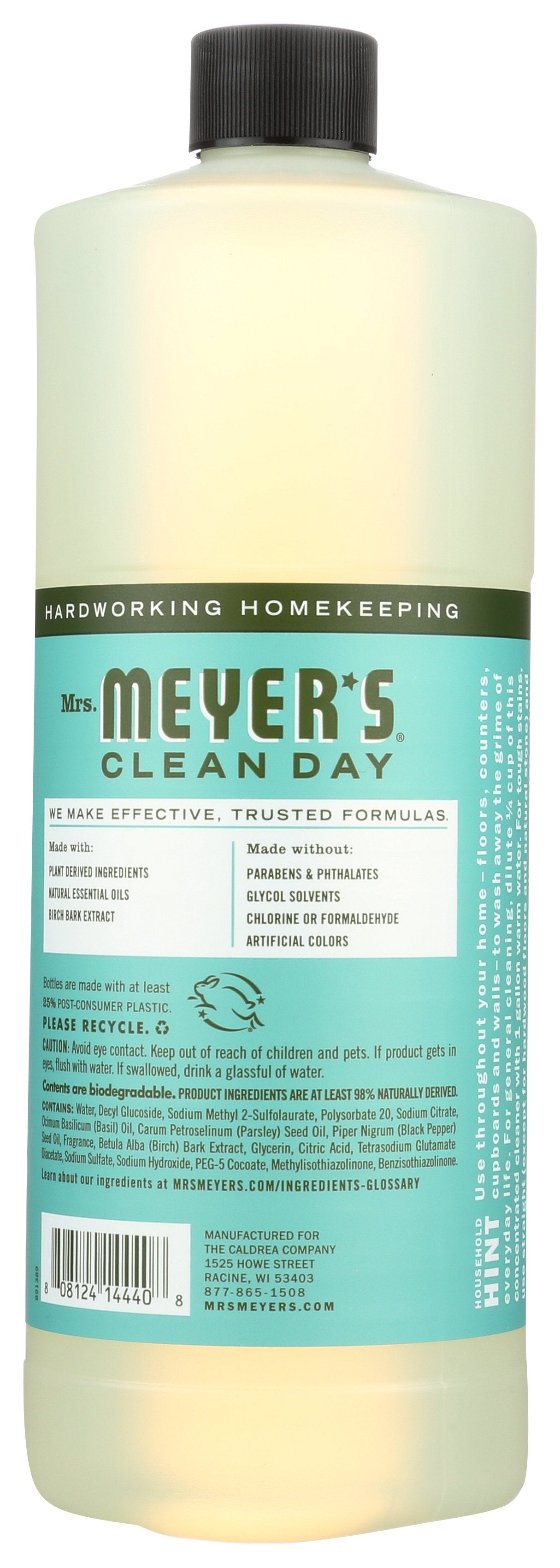 MRS MEYERS CLEAN DAY MULTI CLNR CONC BASIL - Case of 6