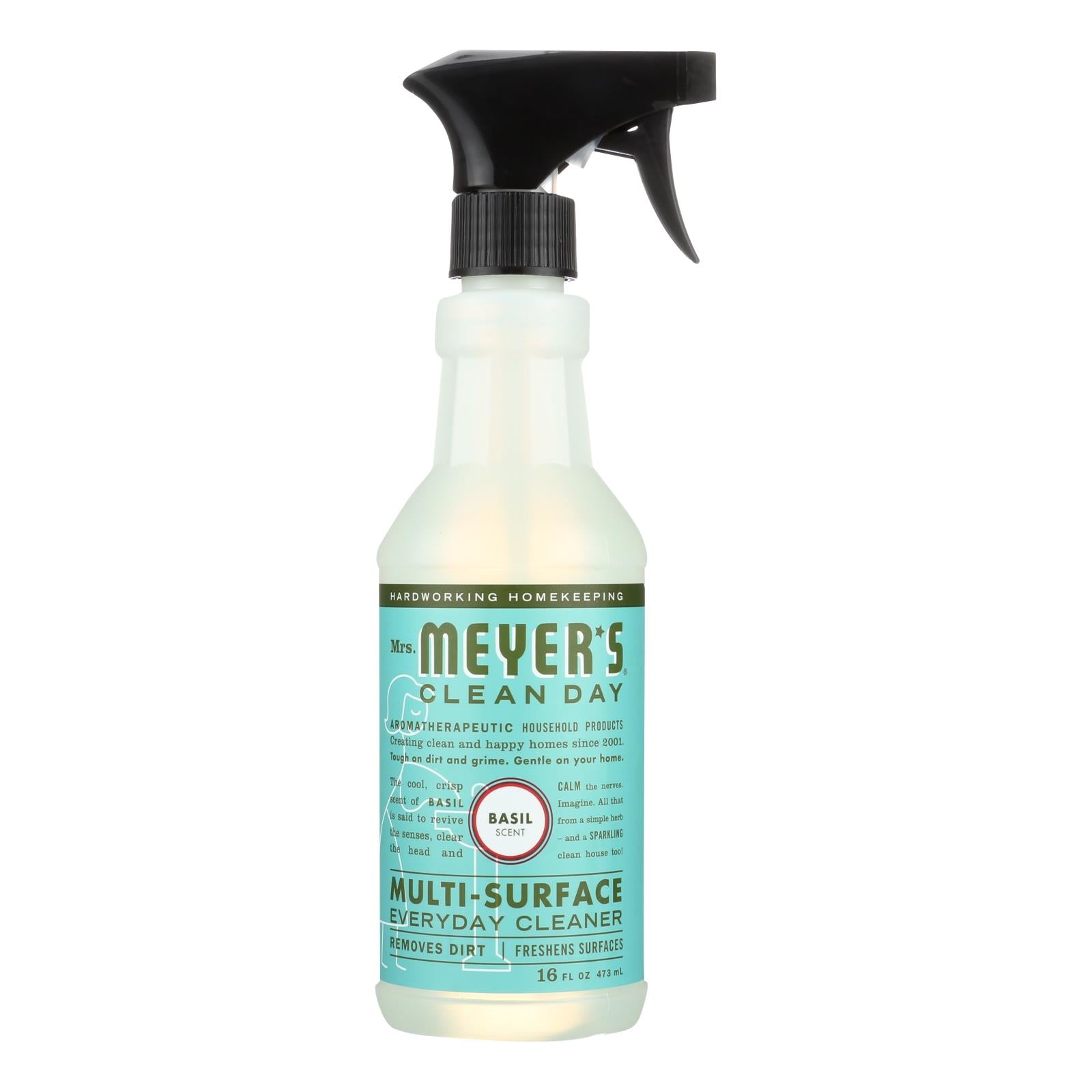 Mrs. Meyer's Clean Day - Multi-Surface Everyday Cleaner - Basil - 16 fl oz - Case of 6