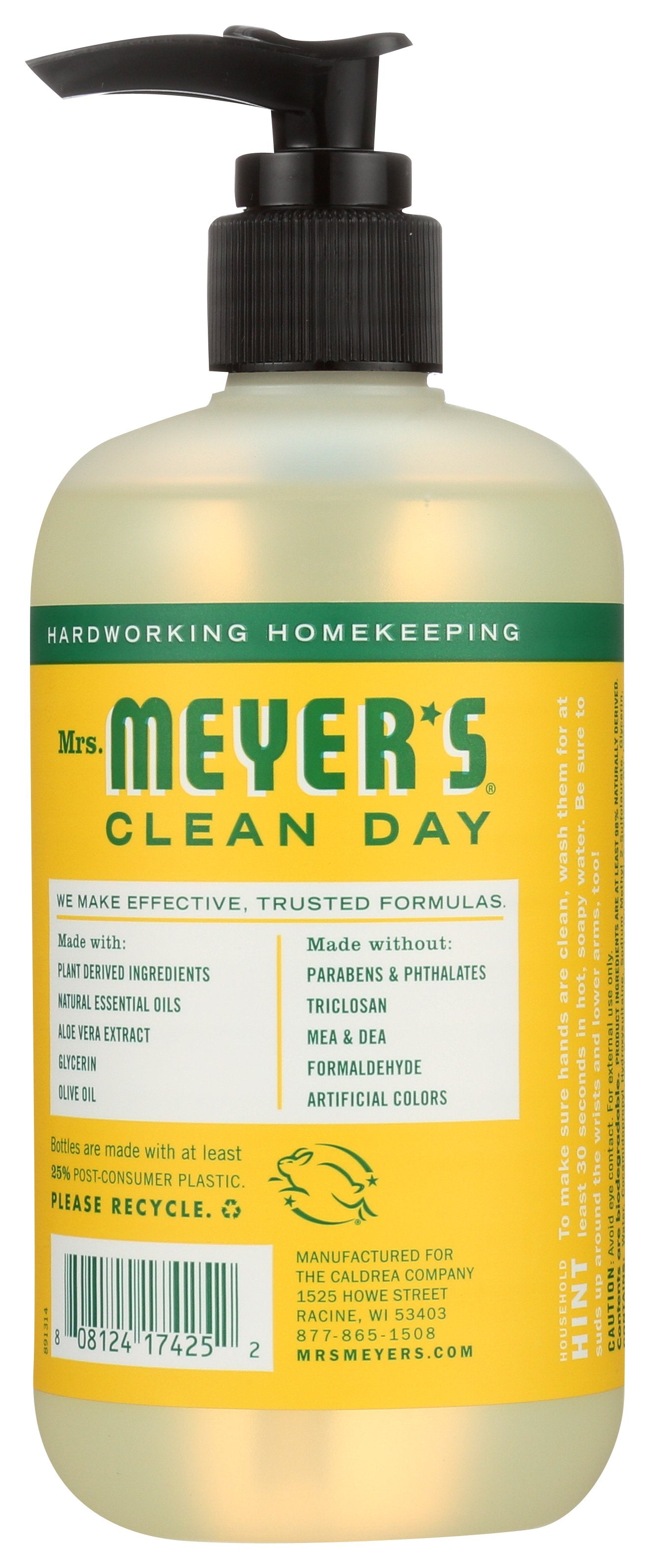 MRS MEYERS CLEAN DAY SOAP HAND LIQ HNYSCKLE - Case of 3