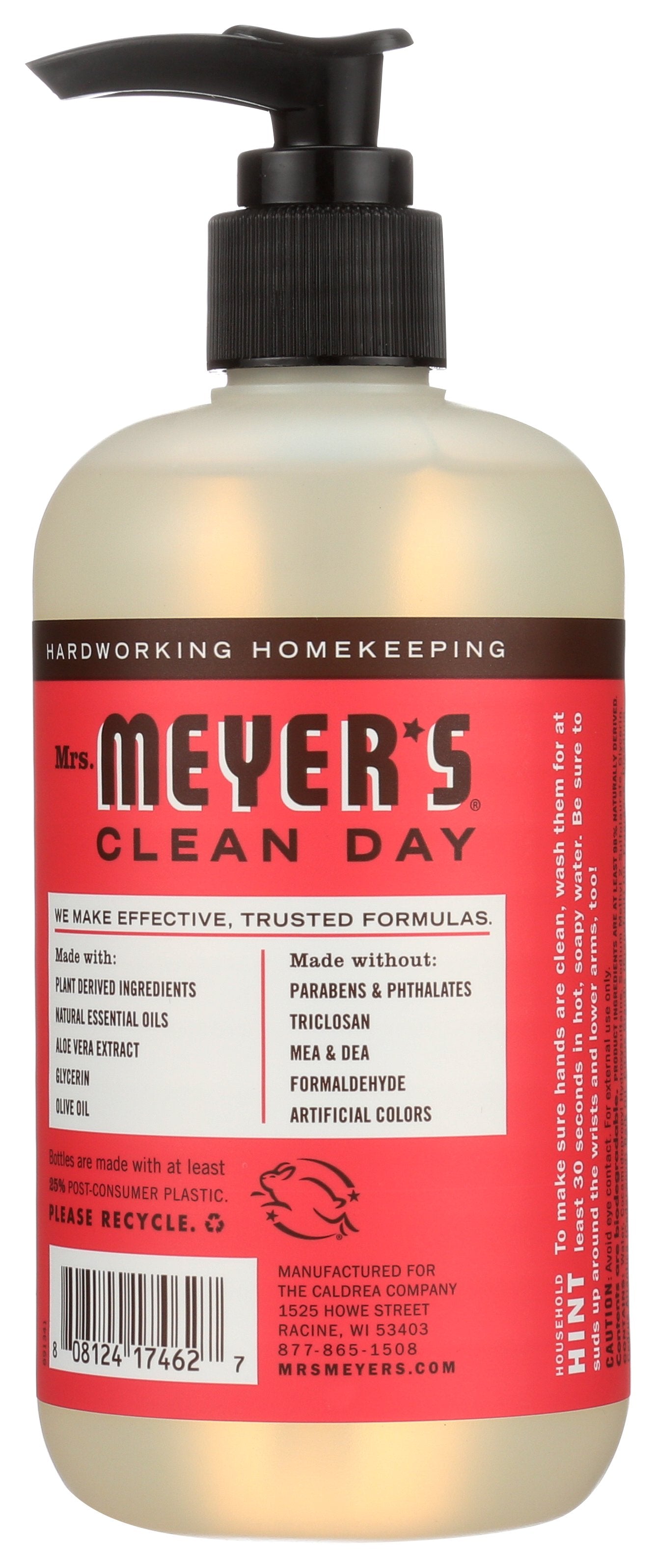 MRS MEYERS CLEAN DAY SOAP HAND LIQ RHUBARB - Case of 3