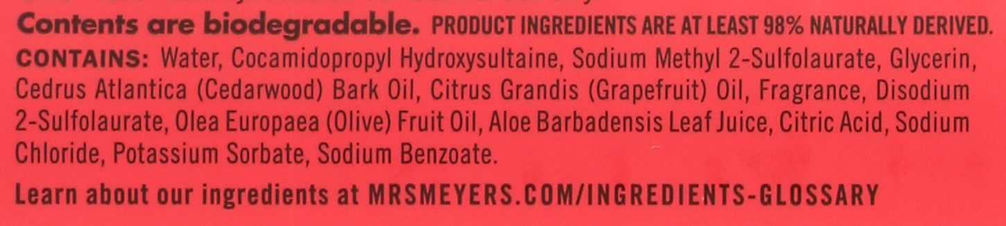 MRS MEYERS CLEAN DAY SOAP HAND LIQ RHUBARB - Case of 3