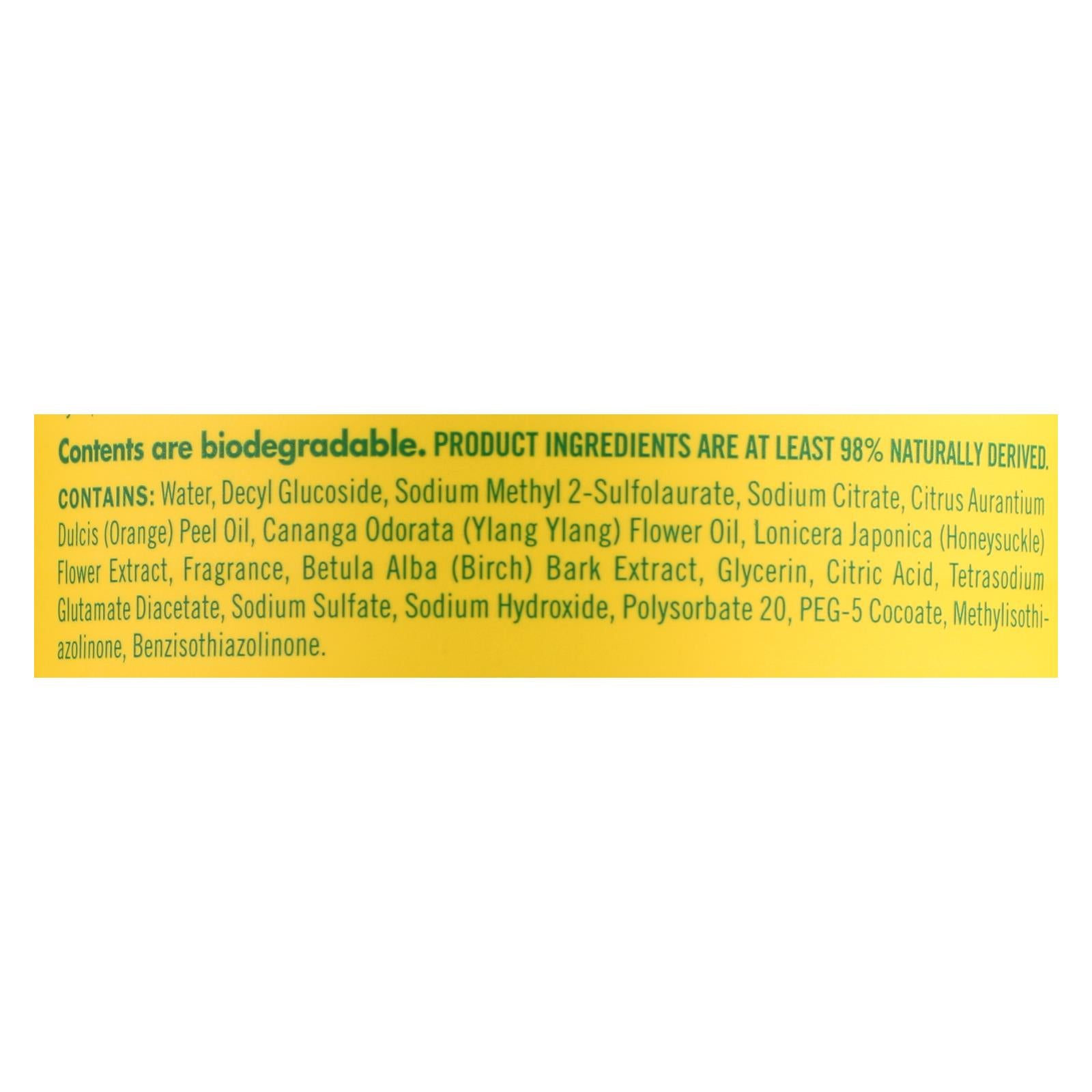 Mrs. Meyer's Clean Day - Multi Surface Concentrate - Honeysuckle - 32 fl oz - Case of 6