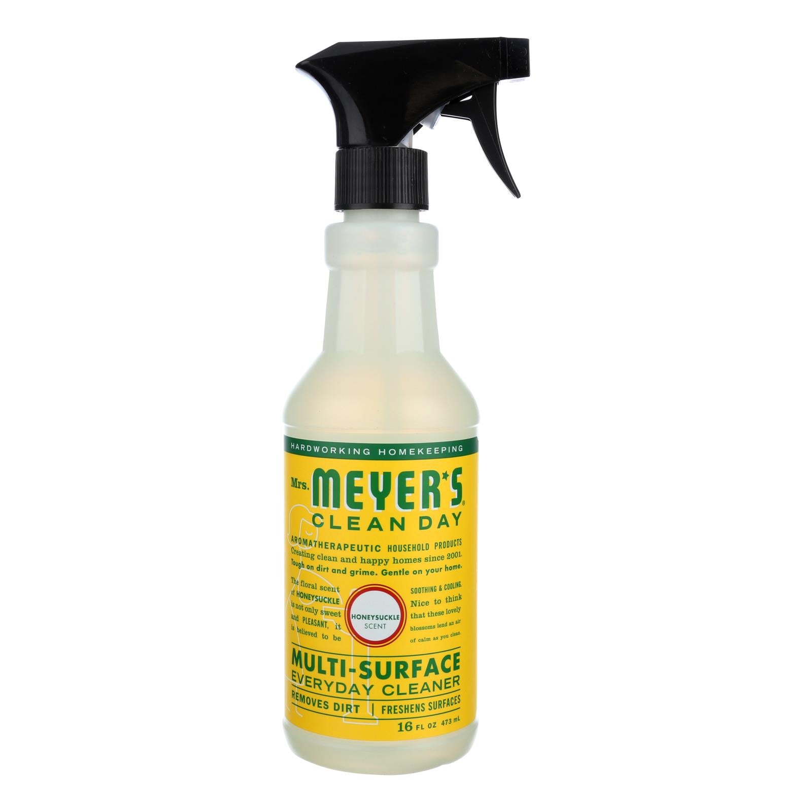 Mrs. Meyer's Clean Day - Multi-surface Everyday Cleaner - Honeysuckle - 16 Fl Oz - Case Of 6