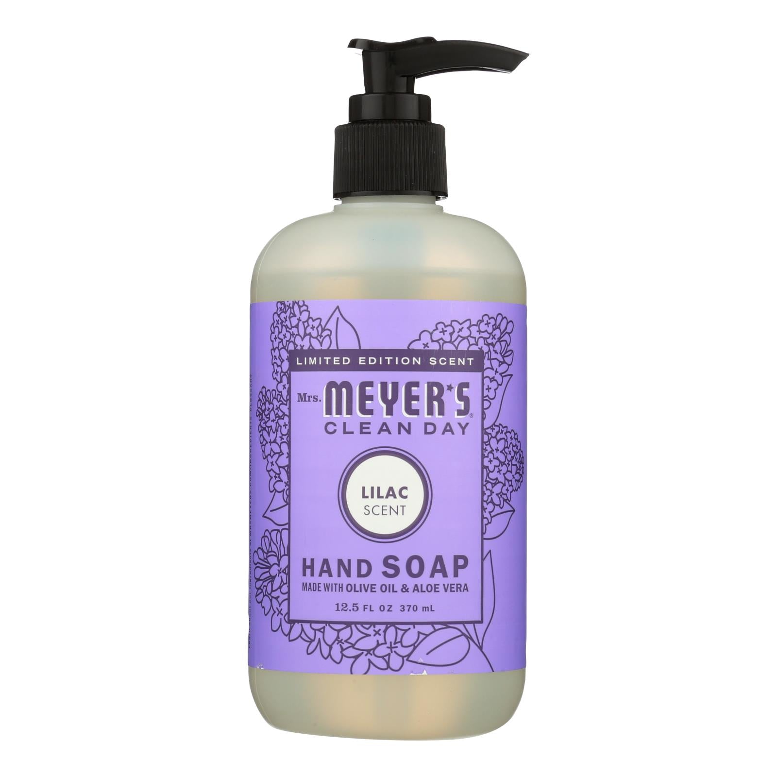 Mrs. Meyer's Clean Day - Liquid Hand Soap - Lilac - Case of 6 - 12.5 fl oz.