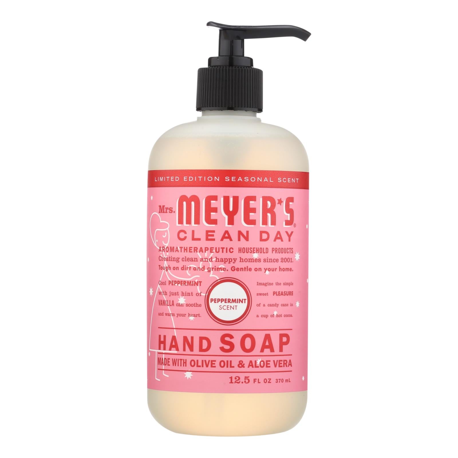 Mrs. Meyer's Clean Day - Liquid Hand Soap - Peppermint - Case of 6 - 12.5 fl oz.