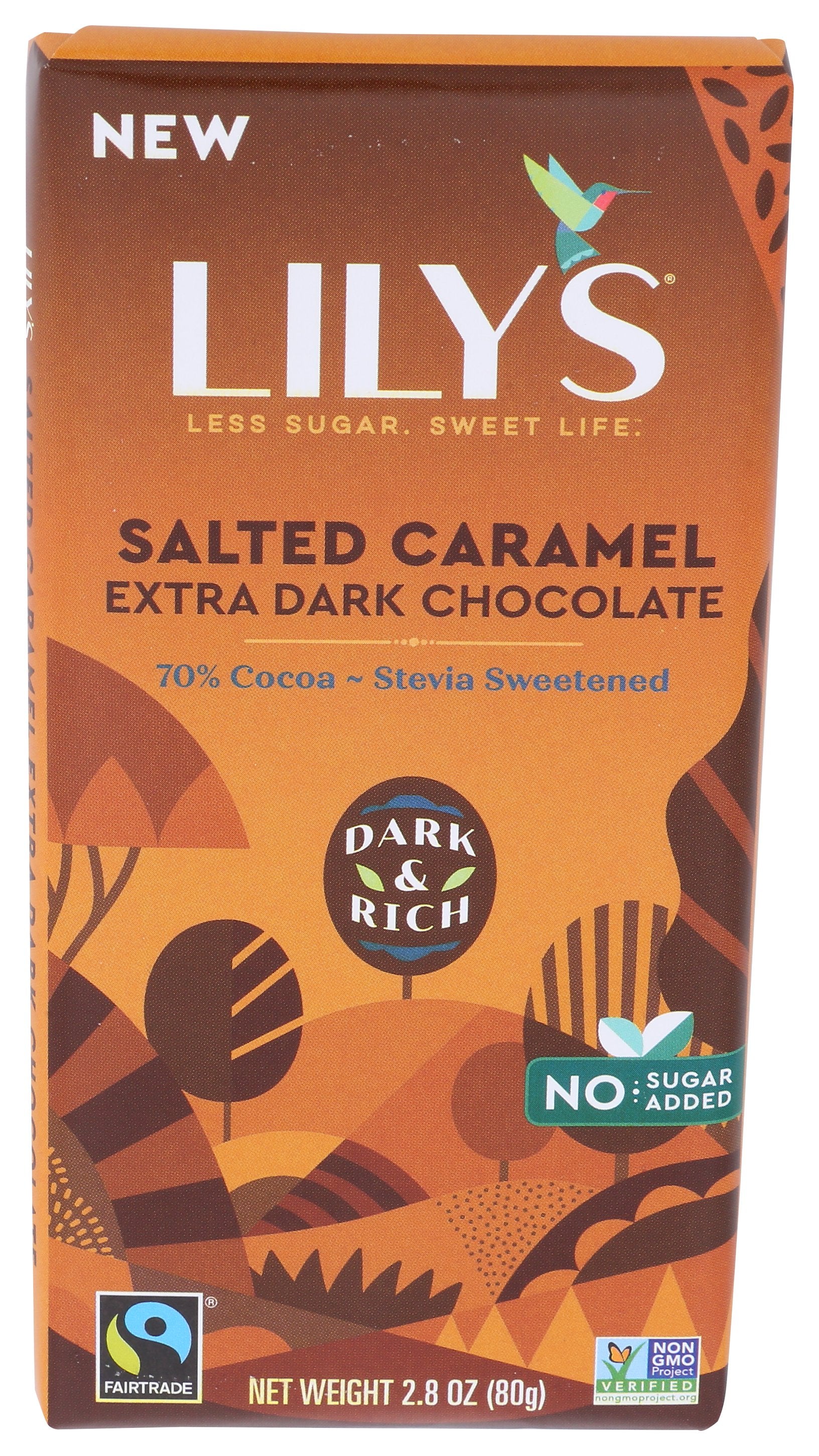 LILYS SWEETS BAR DRK CHOC SLTD CRML - Case of 12