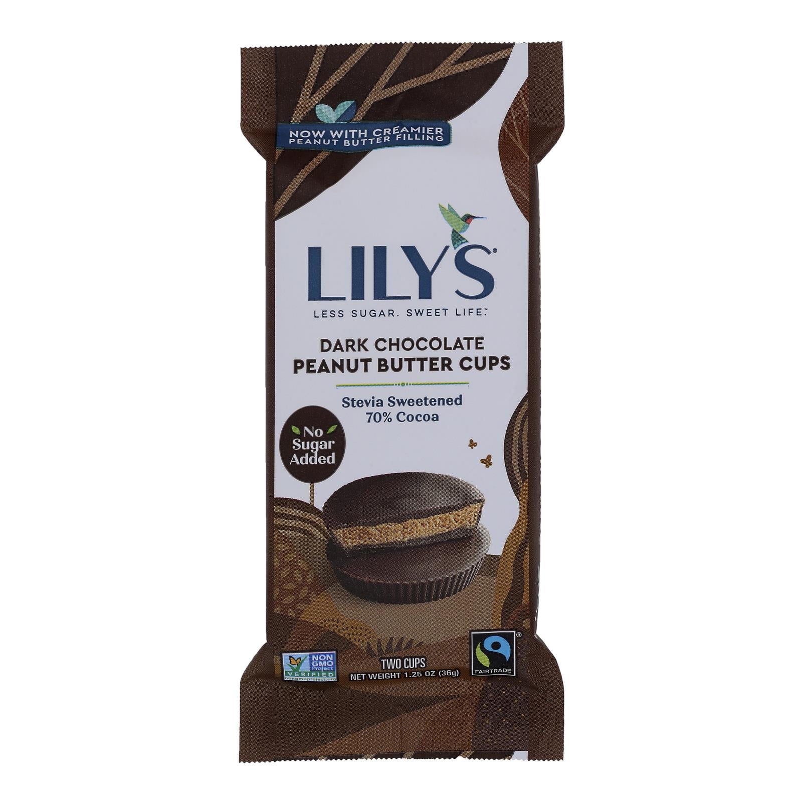 Lilys - Peanut Butter Cup Dark Chocolate 2 Pack - Case of 12-1.25 OZ