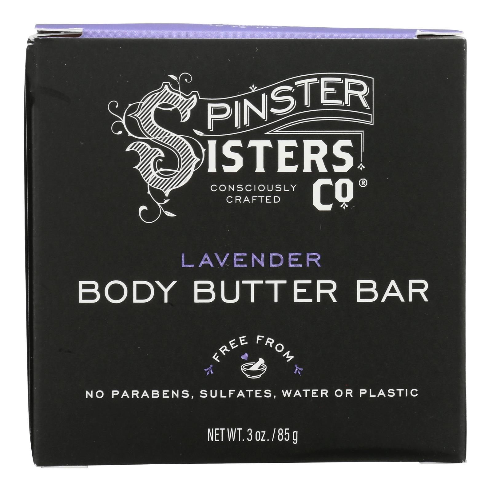 Spinster Sisters Company - Body Butter Bar Lavender - 1 Each-3 ounces