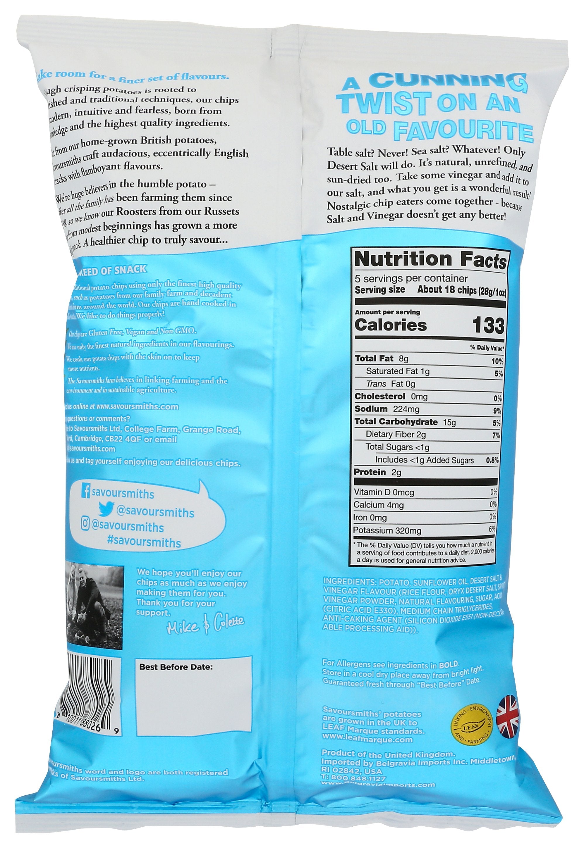 SAVOURSMITHS CHIPS DESERT SLT N VNGAR - Case of 12