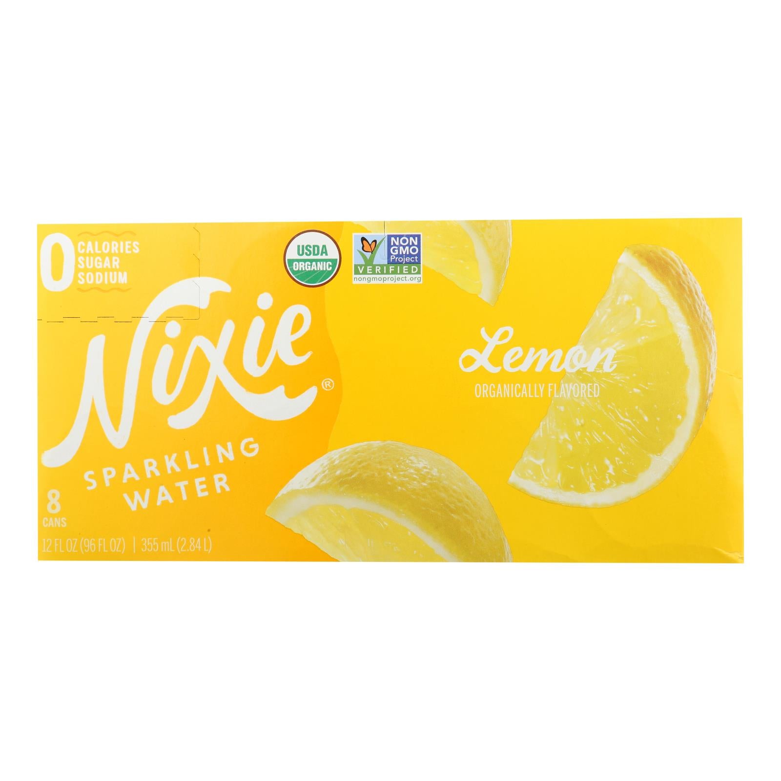 Nixie Sparkling Water - Sparkling Water Lemon - Case of 3 - 8/12 FZ