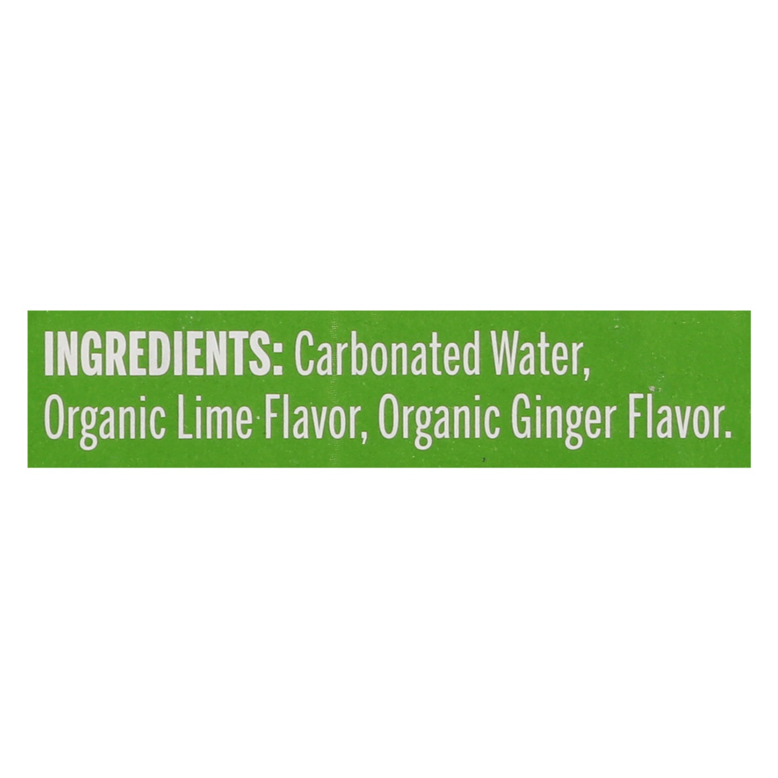 Nixie Sparkling Water - Sparkling Water Lime Ginger - Case of 3 - 8/12 FZ