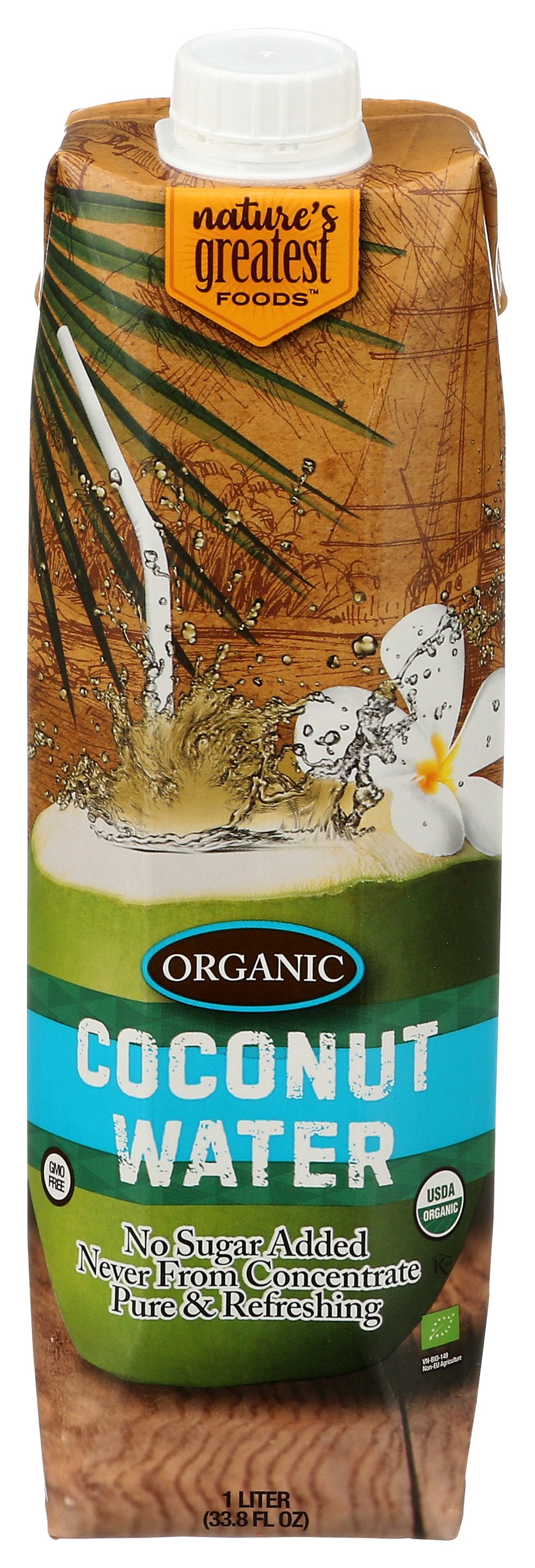 NATURES GREATEST FOODS WATER COCONUT - Case of 6