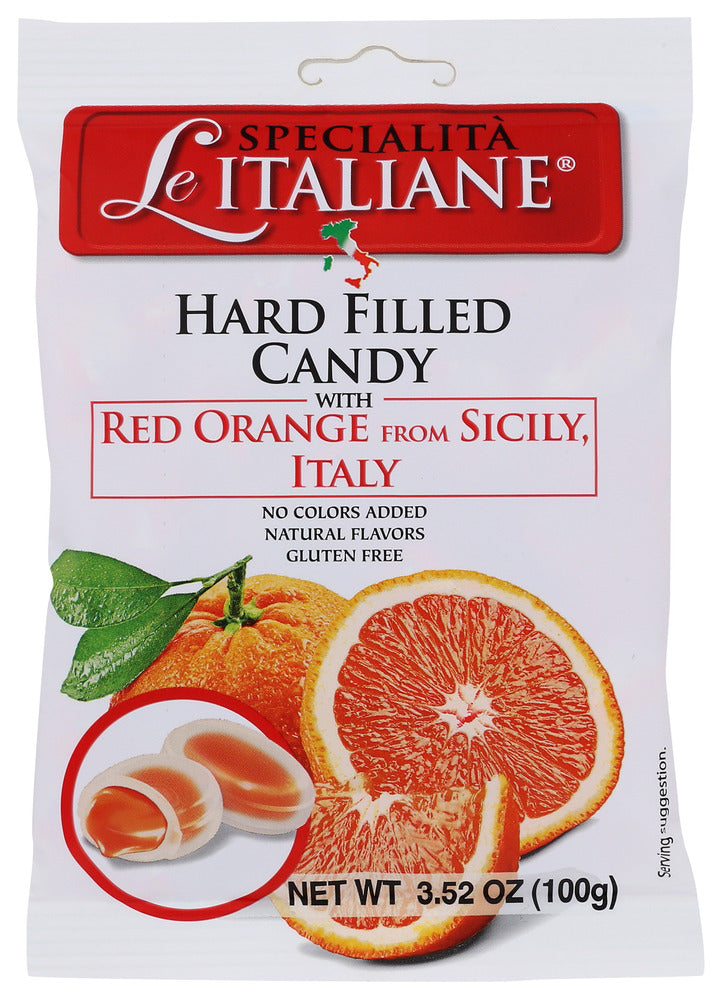 Le Specialita Italiane Candy with Red Orange - Pack of 12 - 3.52 OZ