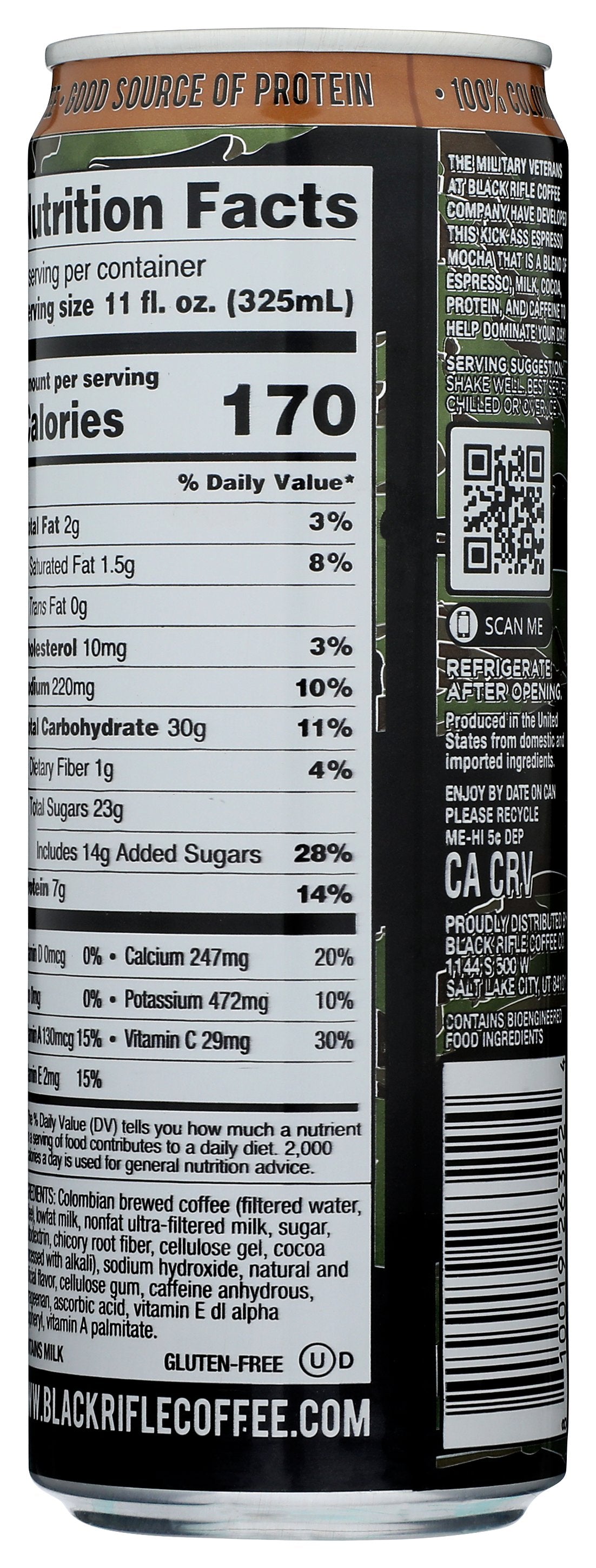 BLACK RIFLE COFFEE RTD COFFEE ESPRESSO MOCHA - Case of 12