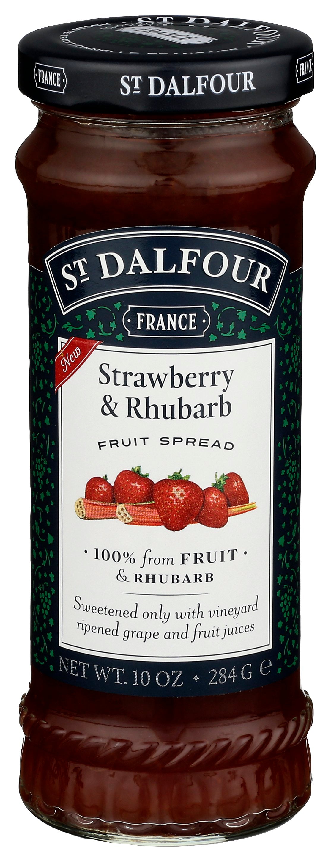 ST DALFOUR CONSERVE STRWBRY RHUBARB - Case of 6