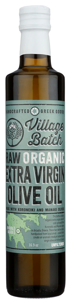 Village Batch Raw Organic EVOO - Pack of 12 - 16.9 oz