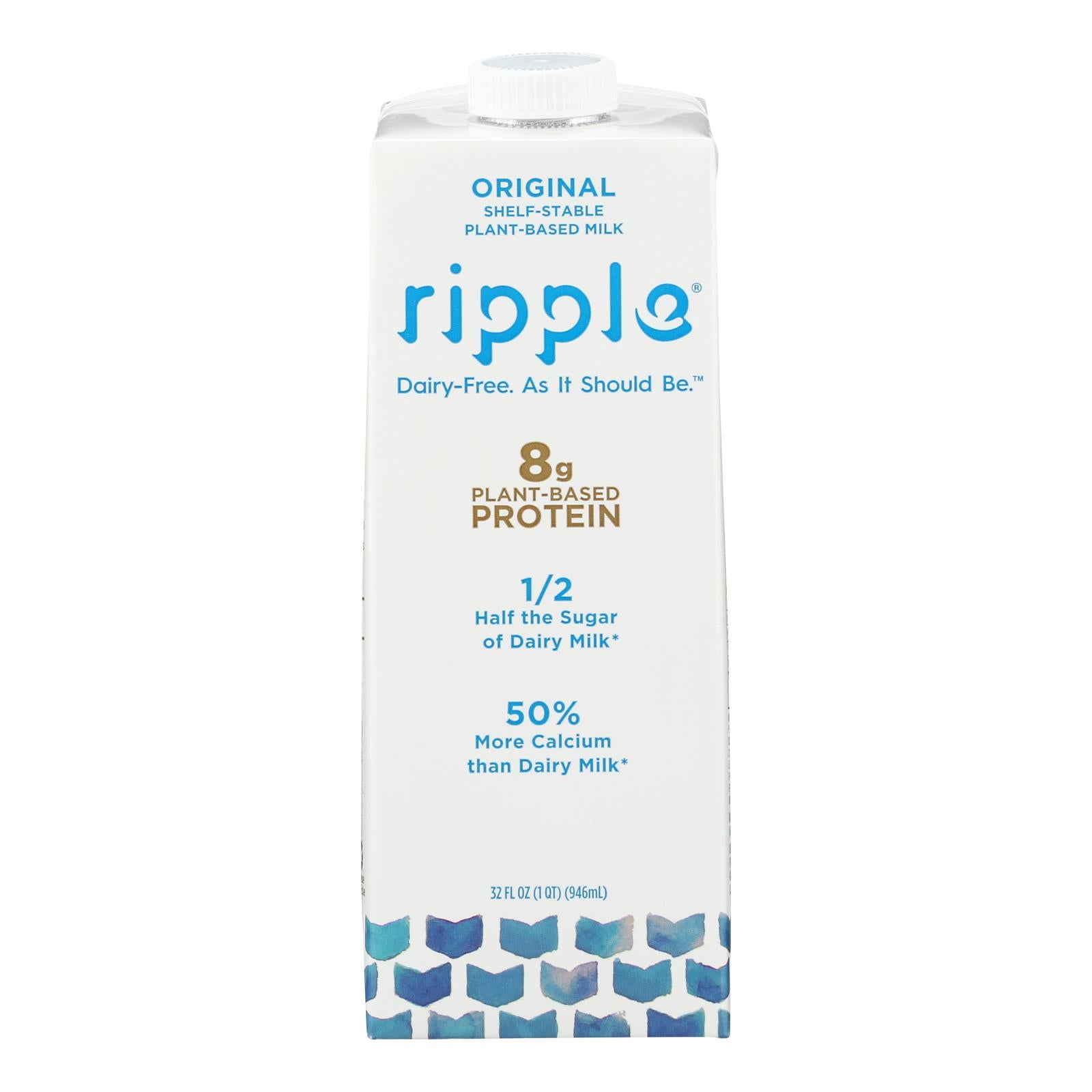 Ripple Foods Pbc - Milk Aseptic Original - Case of 6-32 FZ
