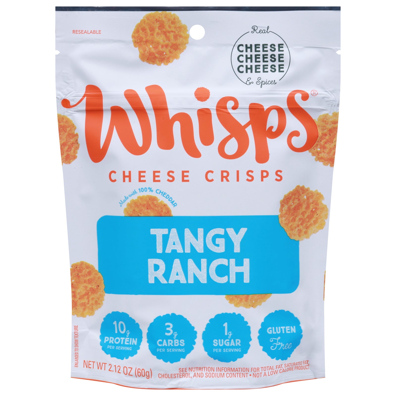 Whisps - Chs Crsps Tangy Ranch - Case of 12-2.12 OZ