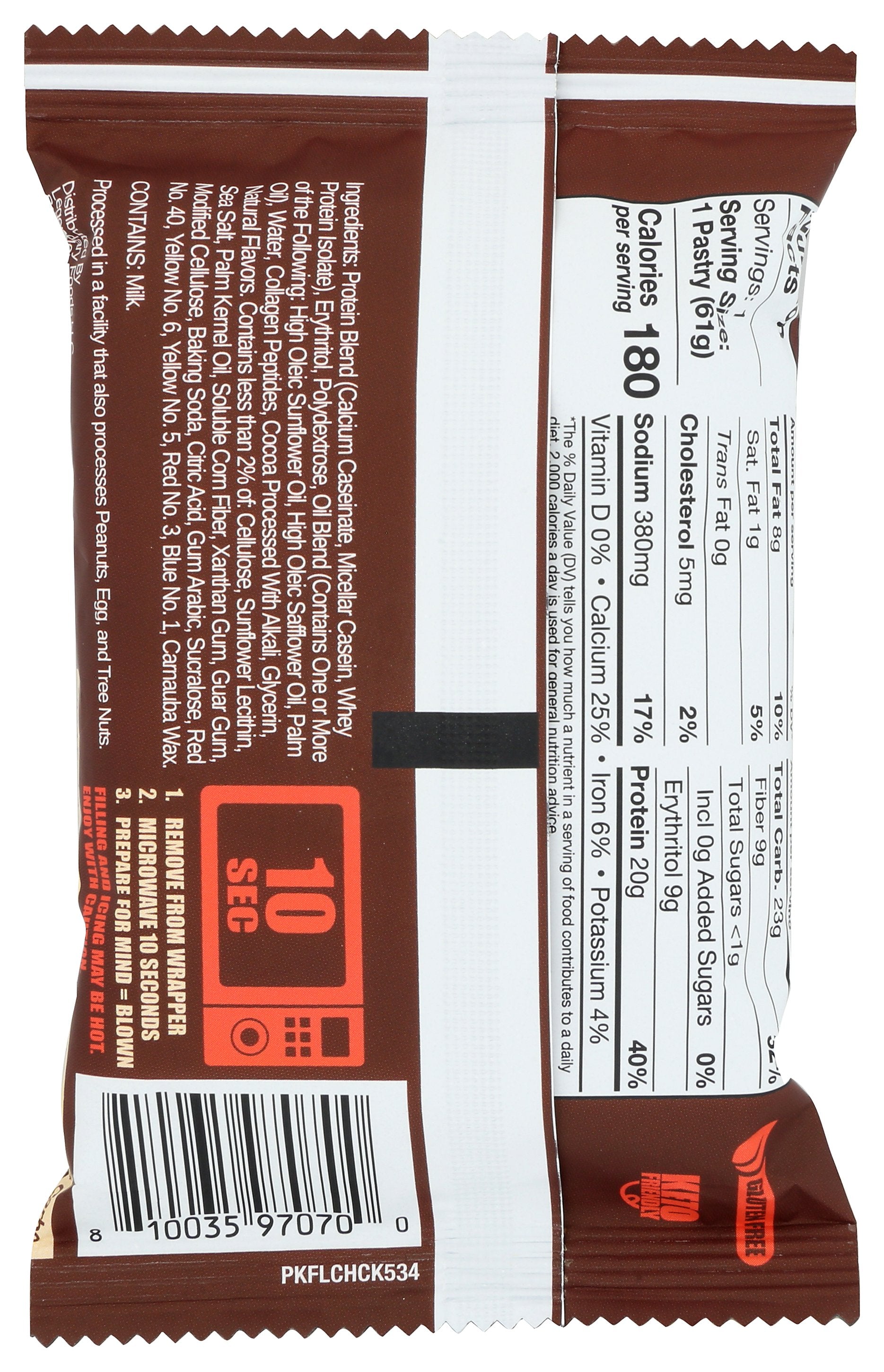 LEGENDARY FOODS PASTRY CHOCOLATE CAKE - Case of 10