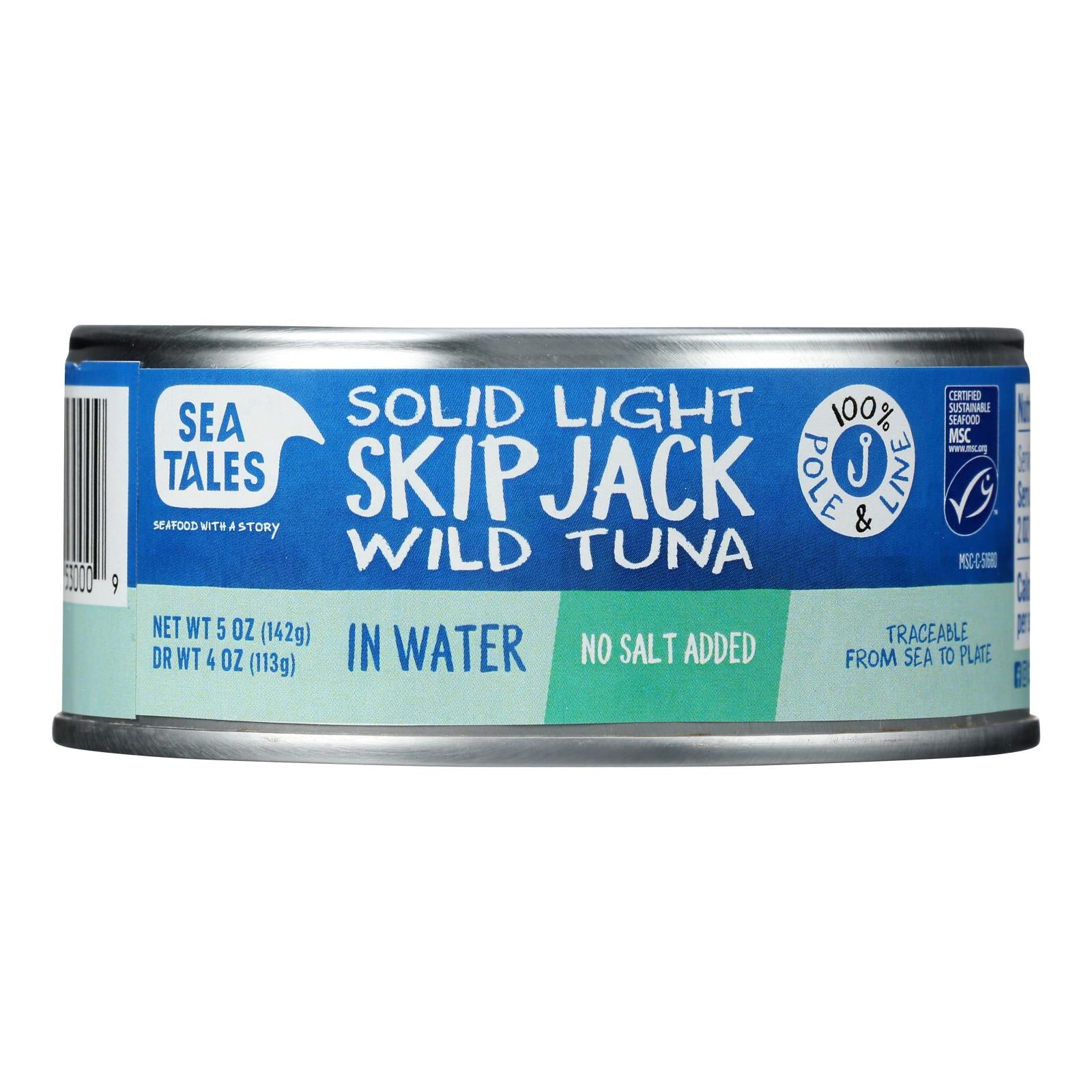 Fish Tales - Tuna Skipjck In Water - Case Of 12-5 Oz