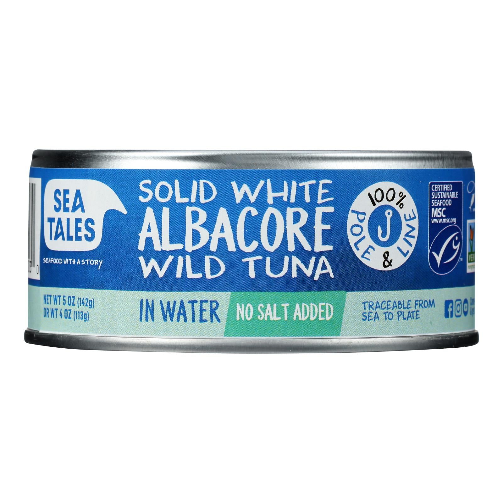 Fish Tales - Tuna Albacore In Water - Case Of 12-5 Oz