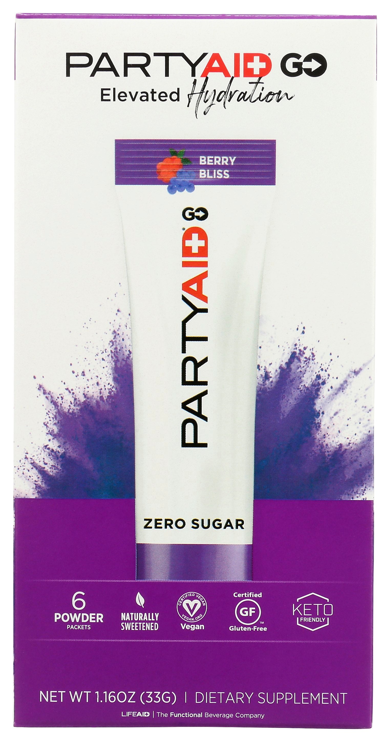 LIFEAID BEVERAGE PARTYAID GO PWDR BERRY - Case of 6