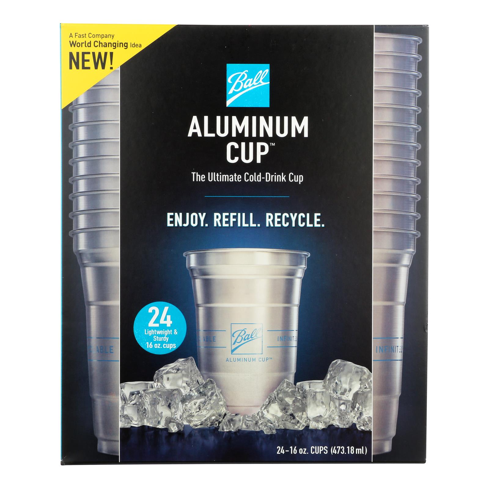 Ball - Aluminum Cup Ultimate Cold 16 Ounce - Case of 5-24/16 Ounce