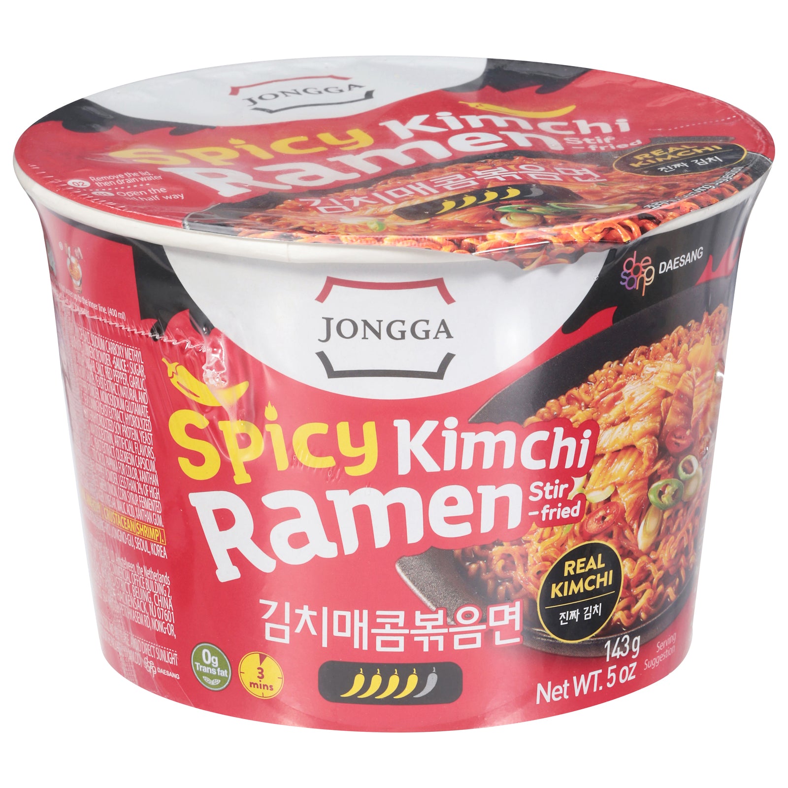 Jongga - Ramen Spcy Kmchi Stir Fry - CS of 6-5 OZ