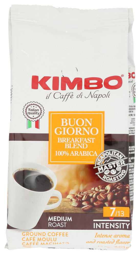 Kimbo Coffee Ground Buon Giorno - Pack of 6  - 12 oz