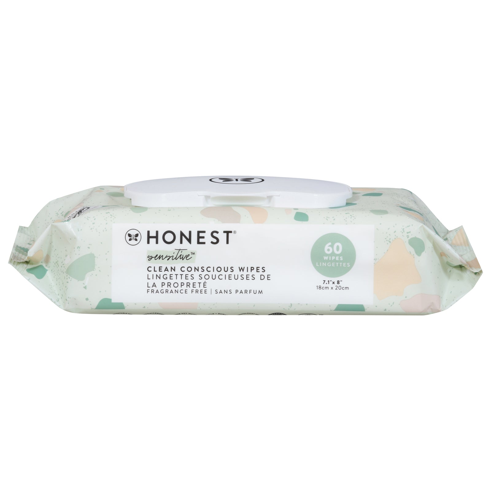 The Honest Company - Wipes Printed Geometric Mood - 1 Each-60 Count