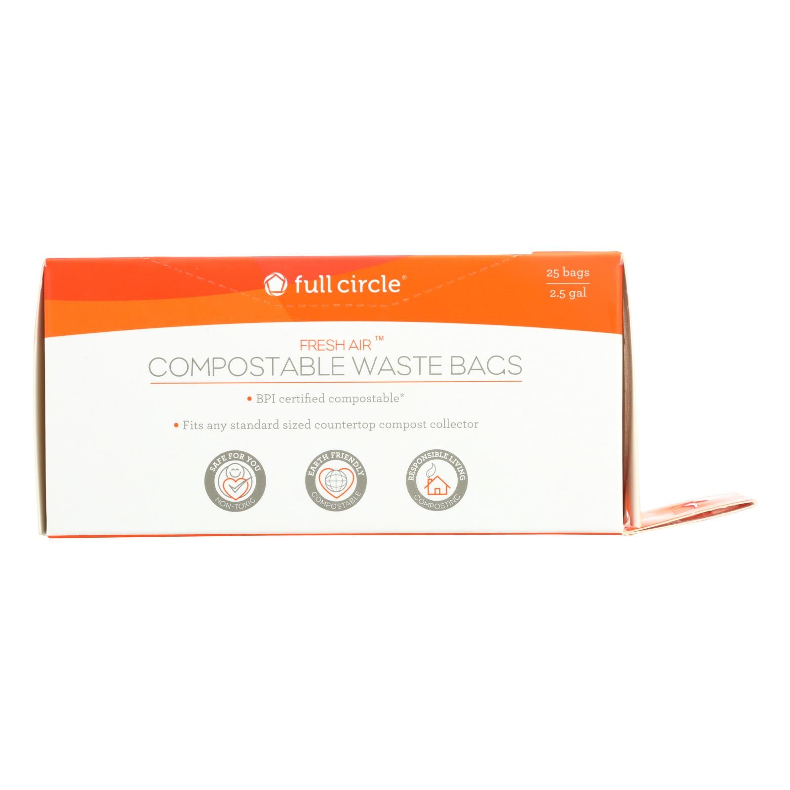 Full Circle Home - Waste Bags Compostble Bpi - Case Of 6-25 Count