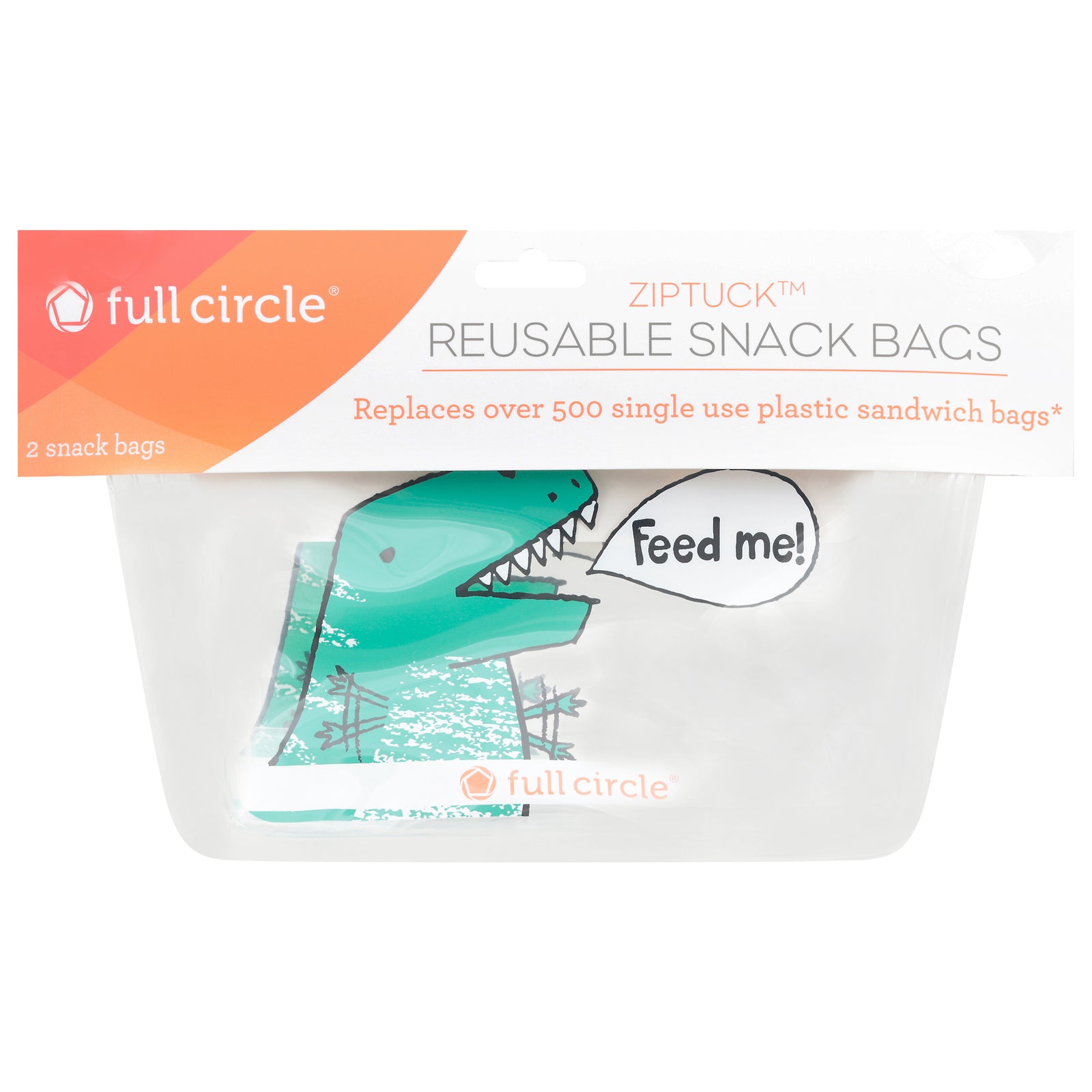 Full Circle Home - Snack Bag Zip Tuck - Case of 12 - 2 CT