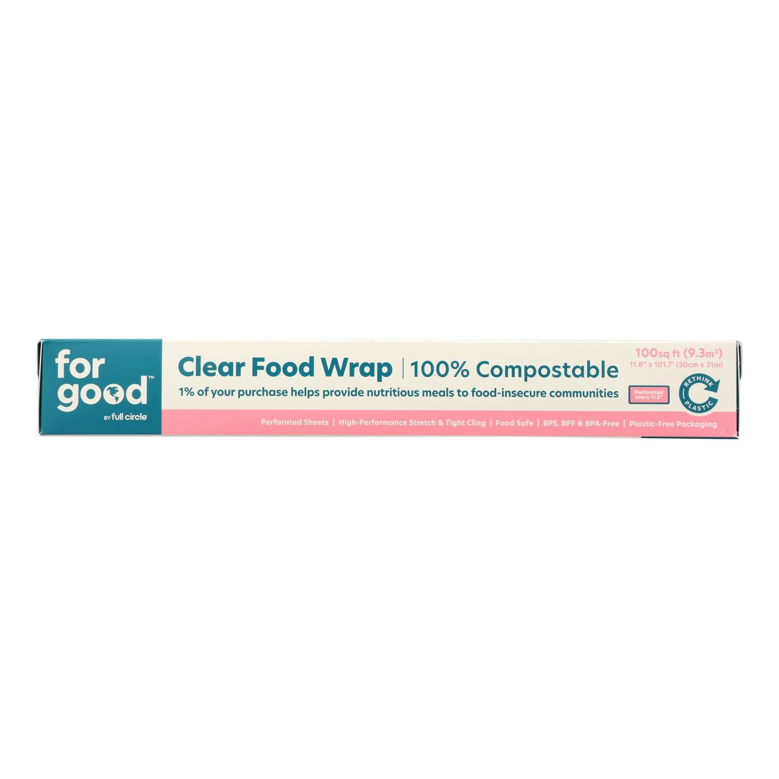 For Good - Food Wrap Clear - Case of 6-100 FT