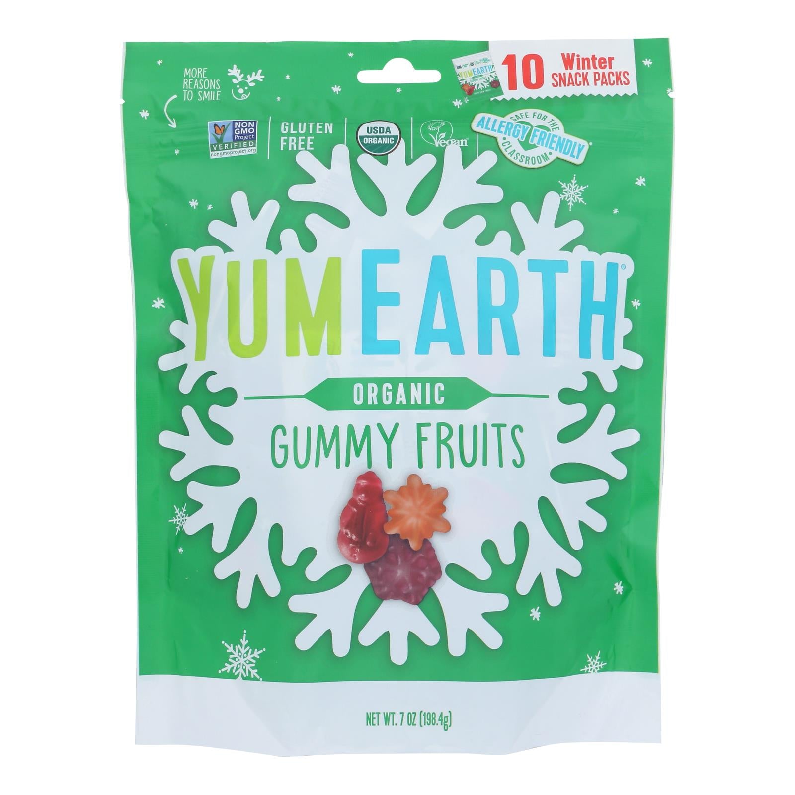 Yumearth Organics - Organic Gummy Bears - Cherry Peach - Case Of 18 - 7.0 Oz.