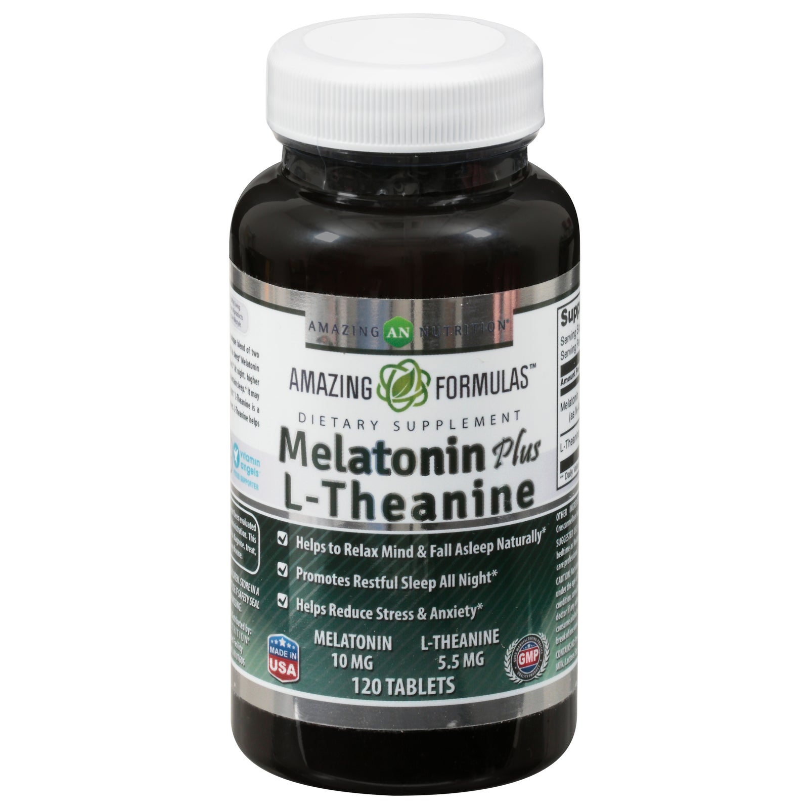 Amazing Formulas - Melatonin L-theanine 10mg - 1 Each 1-120 CT