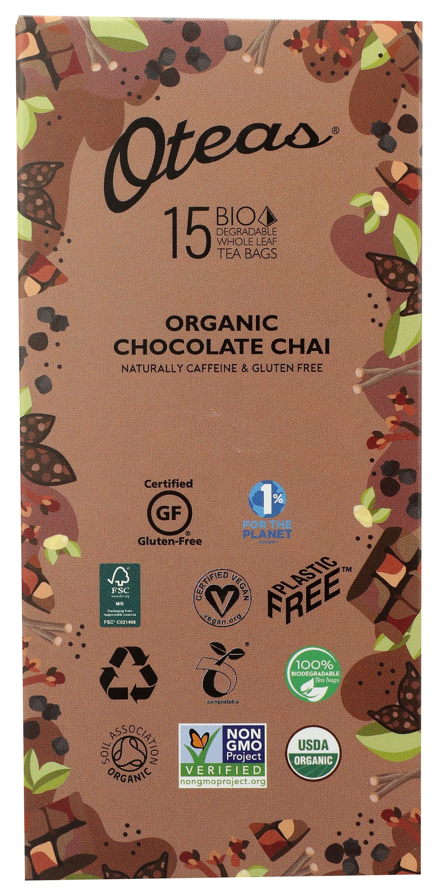 OTEAS ORGANIC CHOCOLATE CHAI - Case of 6