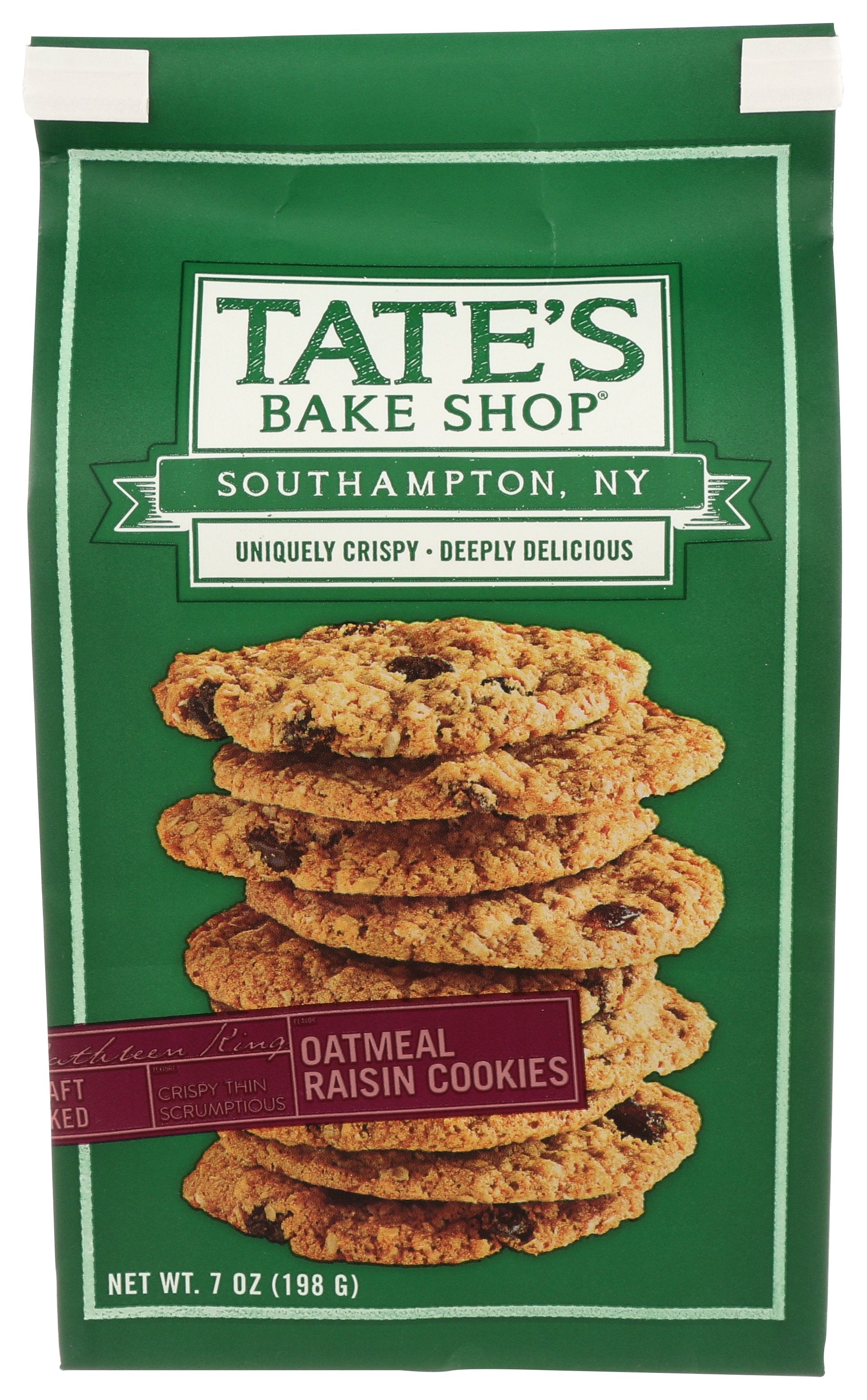 TATES COOKIES OATMEAL RAISIN - Case of 6