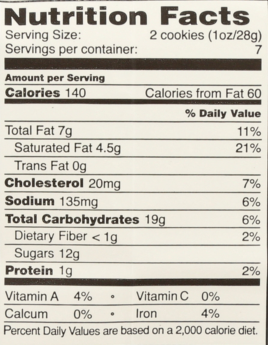 TATES COOKIE CHOC CHIP GLU FREE - Case of 6