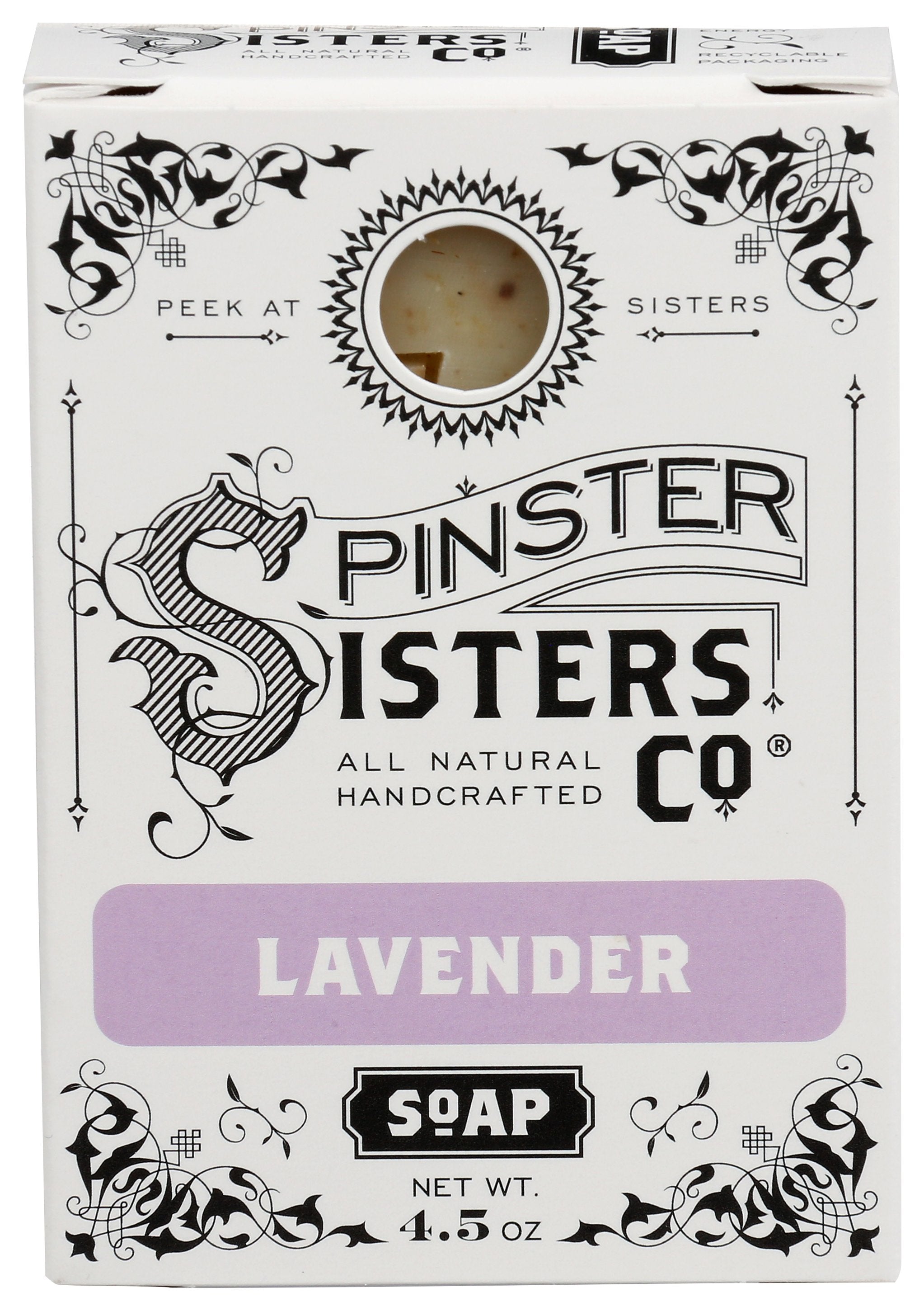 SPINSTER SISTERS CO SOAP BAR LAVENDER - Case of 3